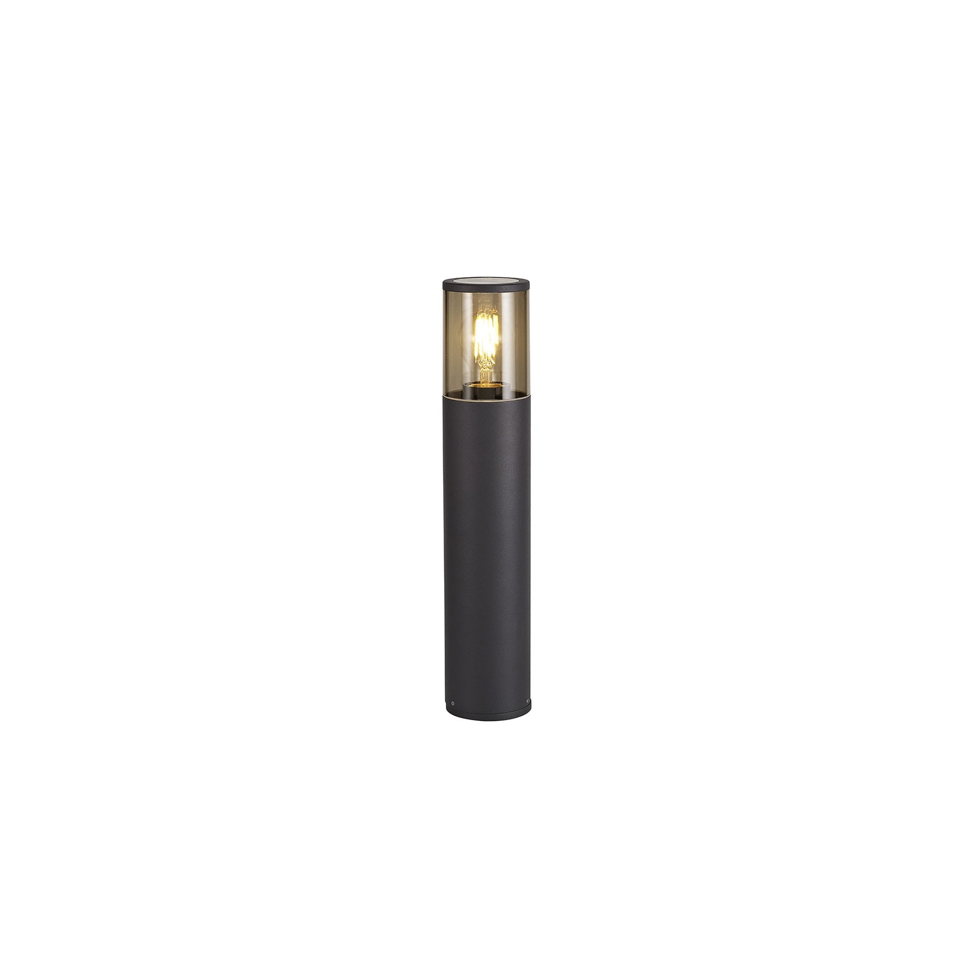 Fabula Harwater Single 45cm Post Lamp - Anthracite & Smoked PC - IP54
