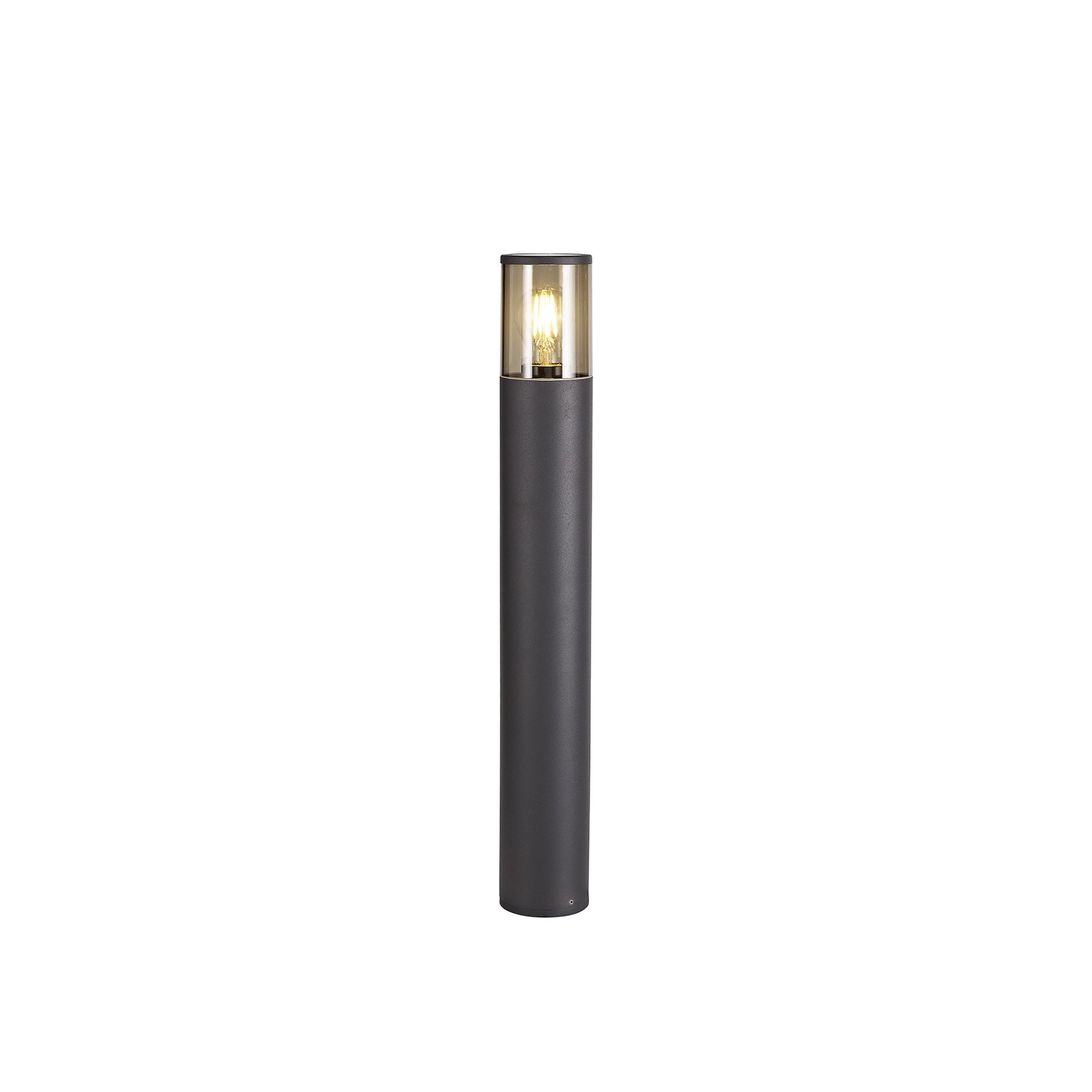 Fabula Harwater Single 65cm Post Lamp - Anthracite & Smoked PC - IP54