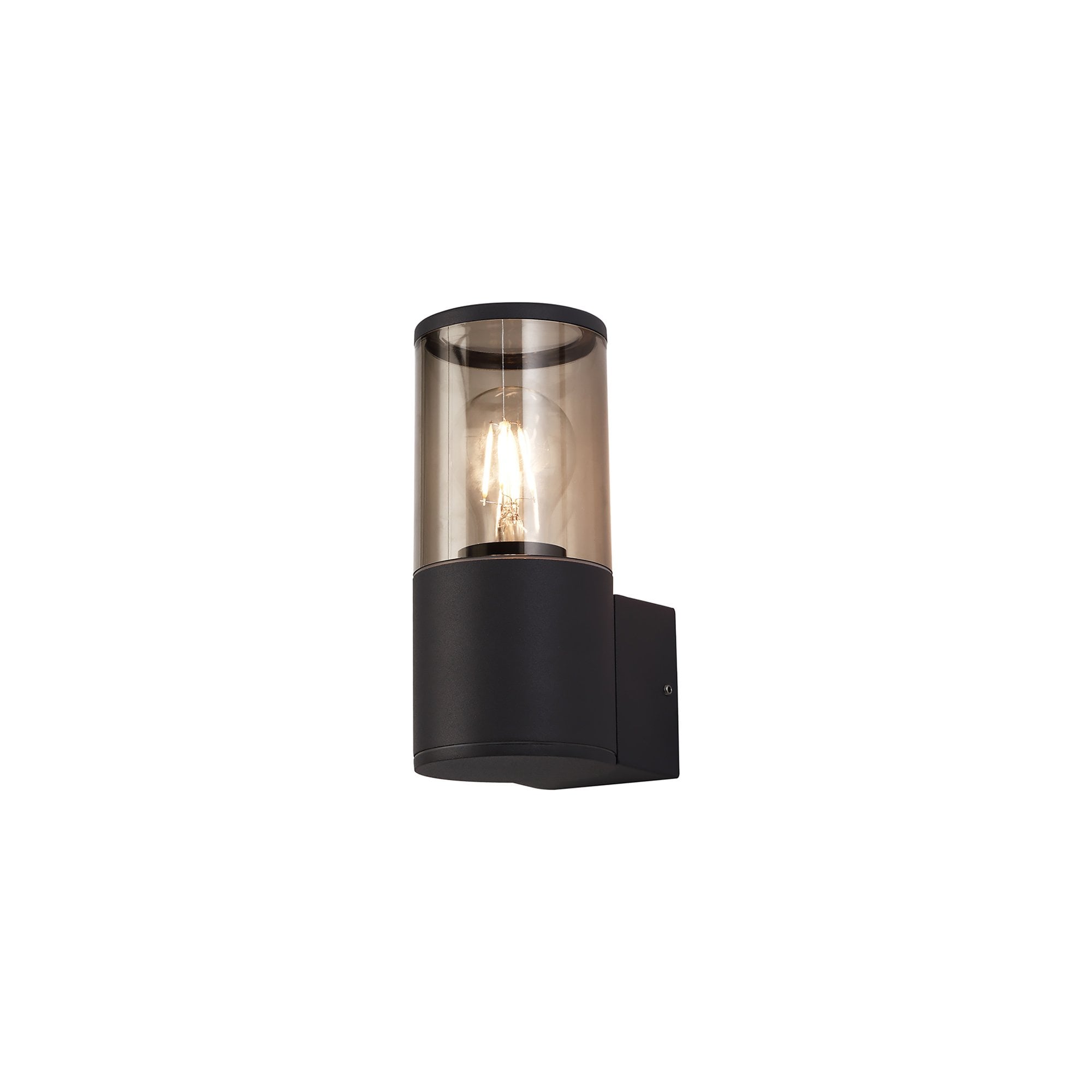 Fabula Harwater Single Wall Lamp - Anthracite & Smoked PC - IP54