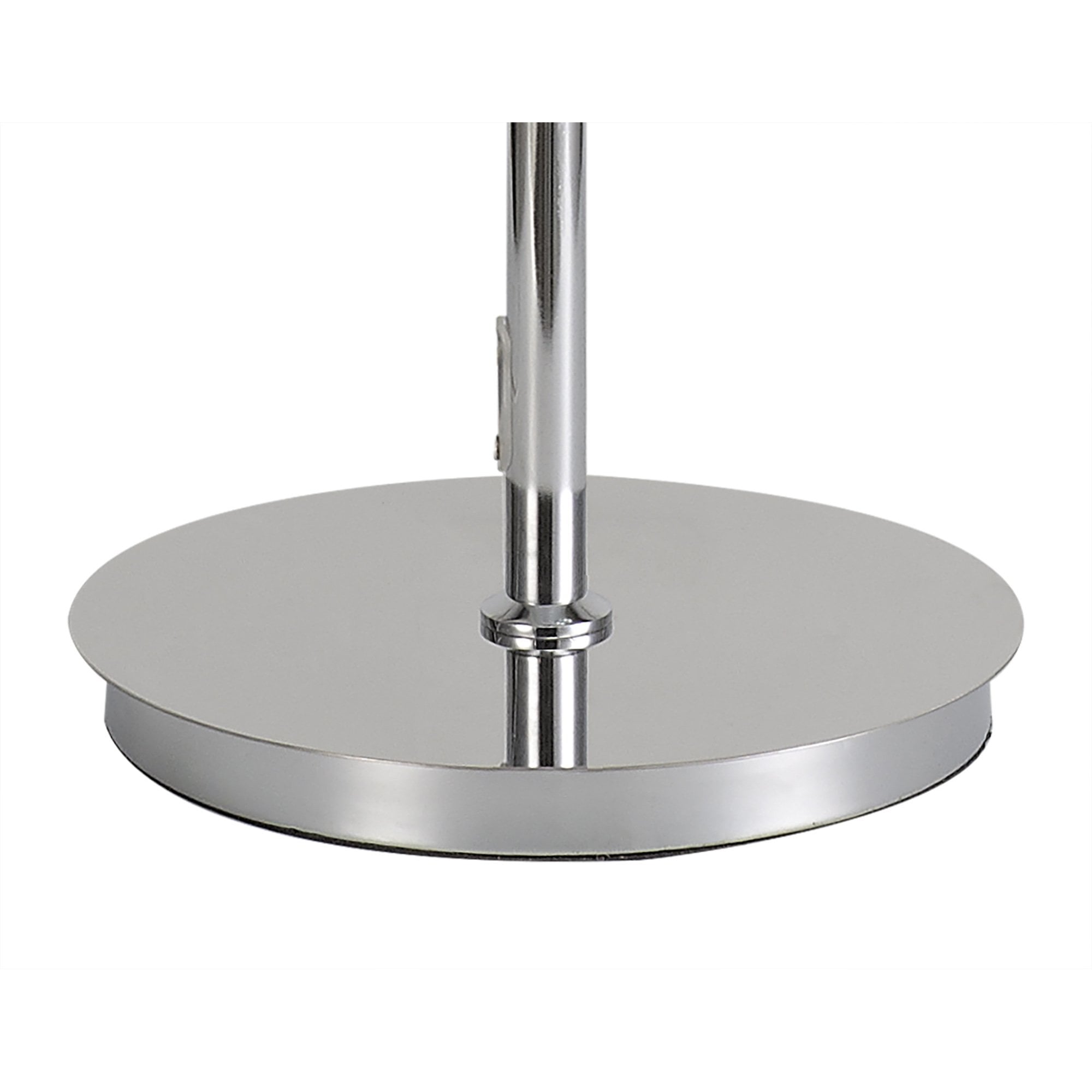 Fabula Hickman Single Floor Lamp Base - Polished Chrome, Clear Glass & Crystal - Base Only