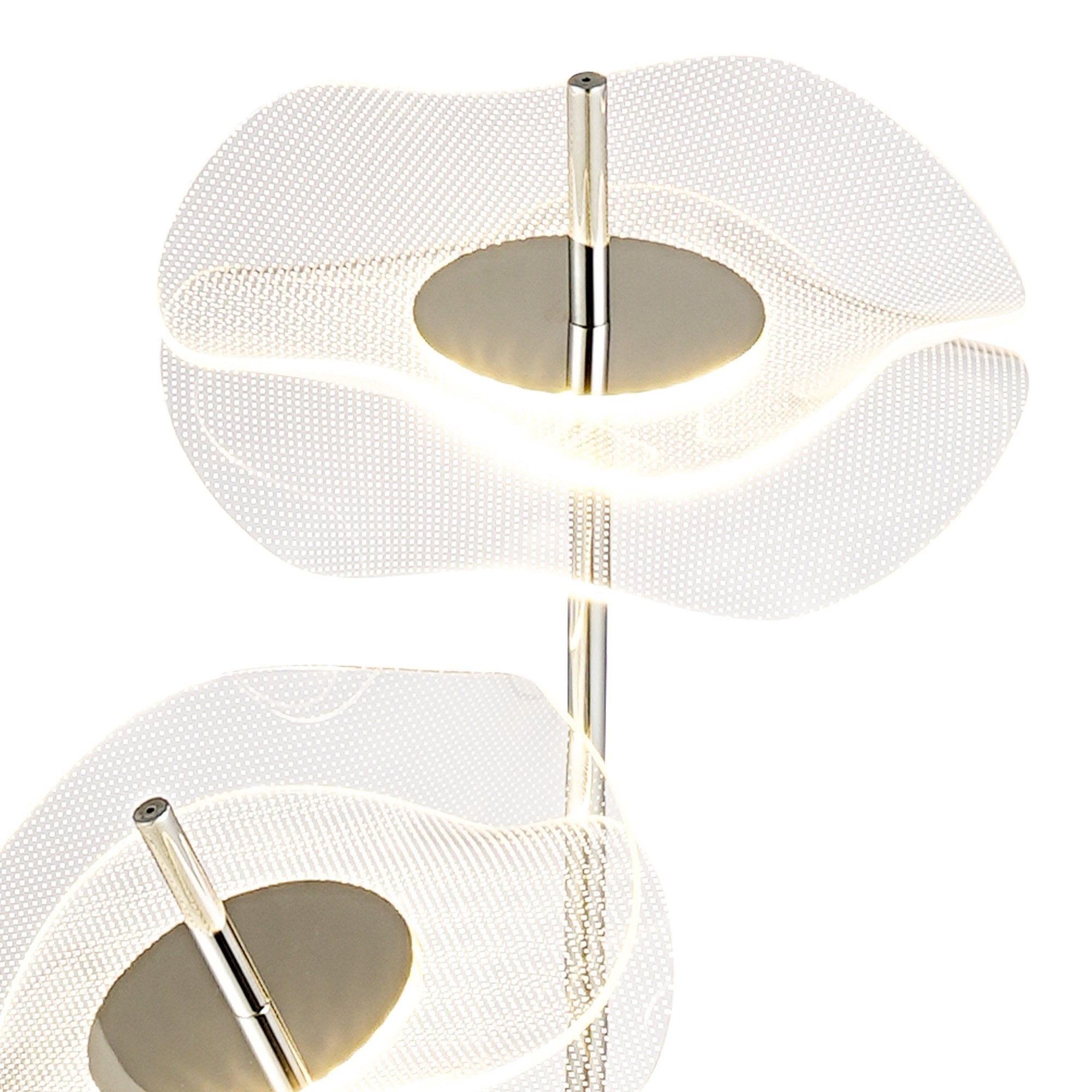 Fabula Holly 2 Light LED Floor Lamp - Polished Chrome