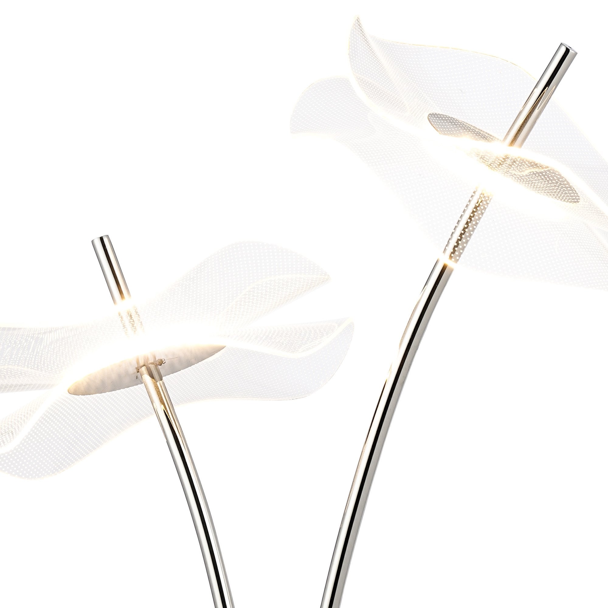 Fabula Holly 2 Light LED Table Lamp - Polished Chrome