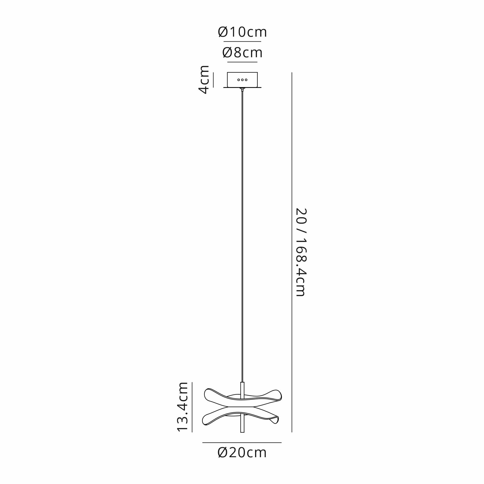 Fabula Holly LED Pendant - Polished Chrome