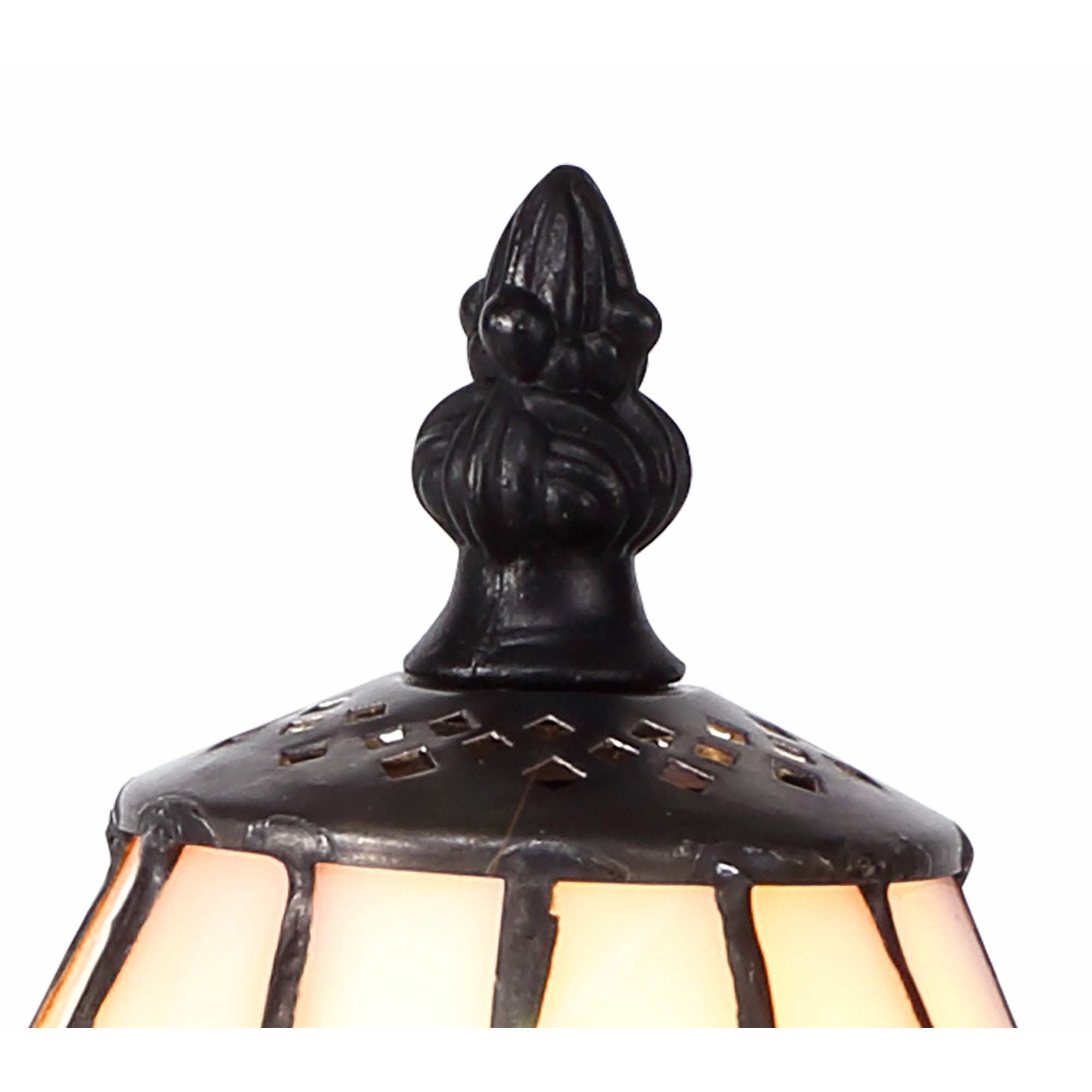 Fabula Hornbeam Single Tiffany Table Lamp - Purple & Pink