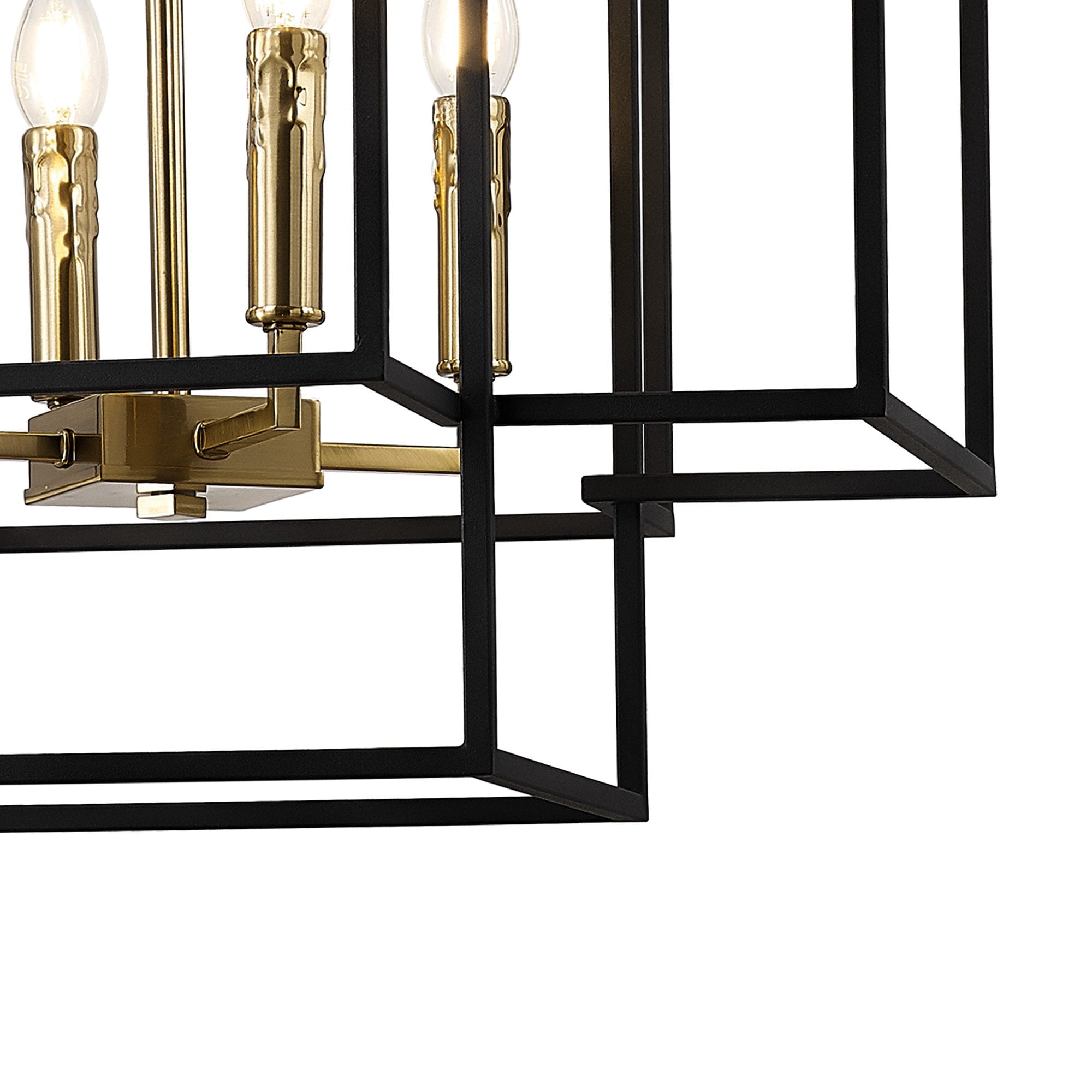 Fabula Kimberley 8 Light Pendant - Black & Gold