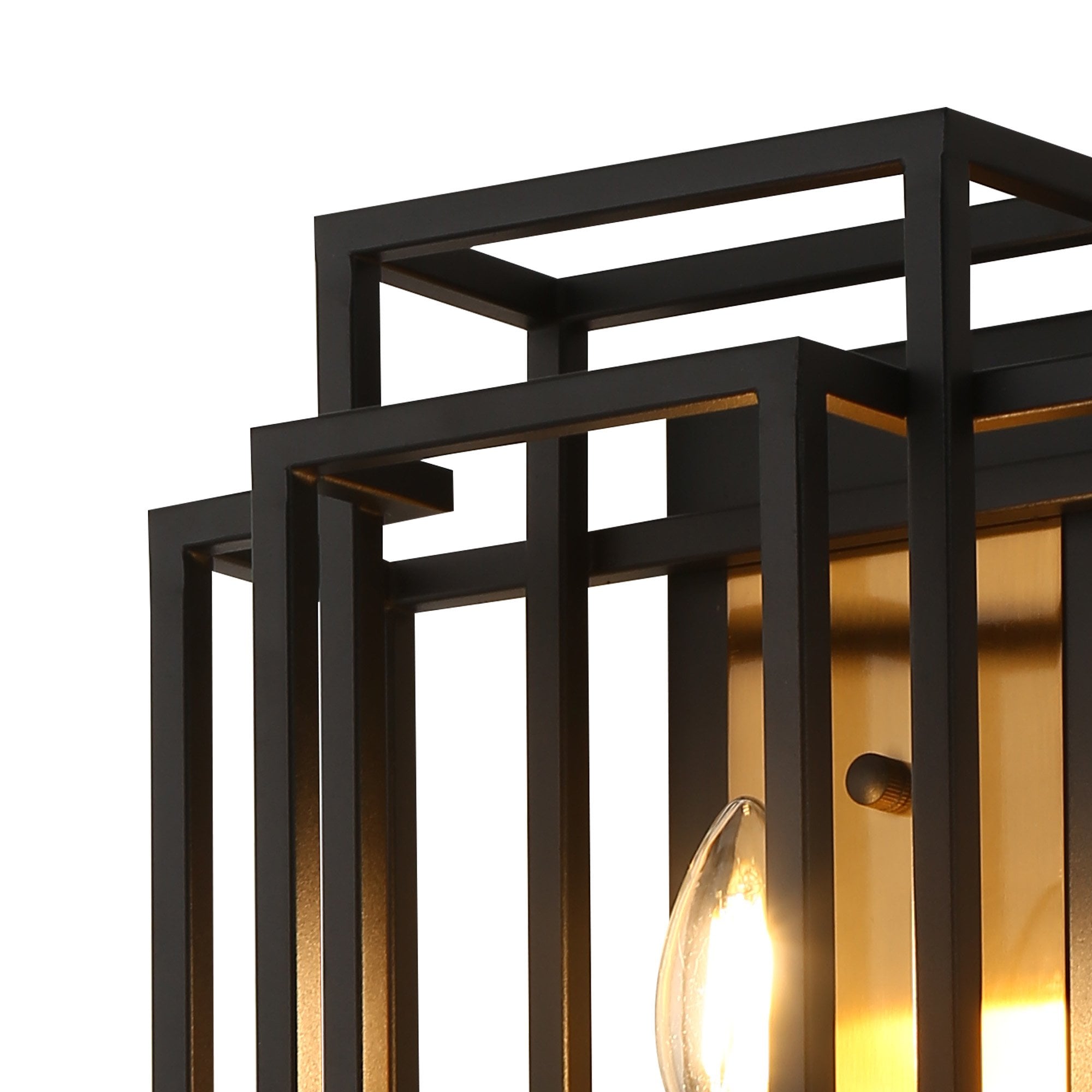 Fabula Kimberley Single Wall Lamp - Black & Gold