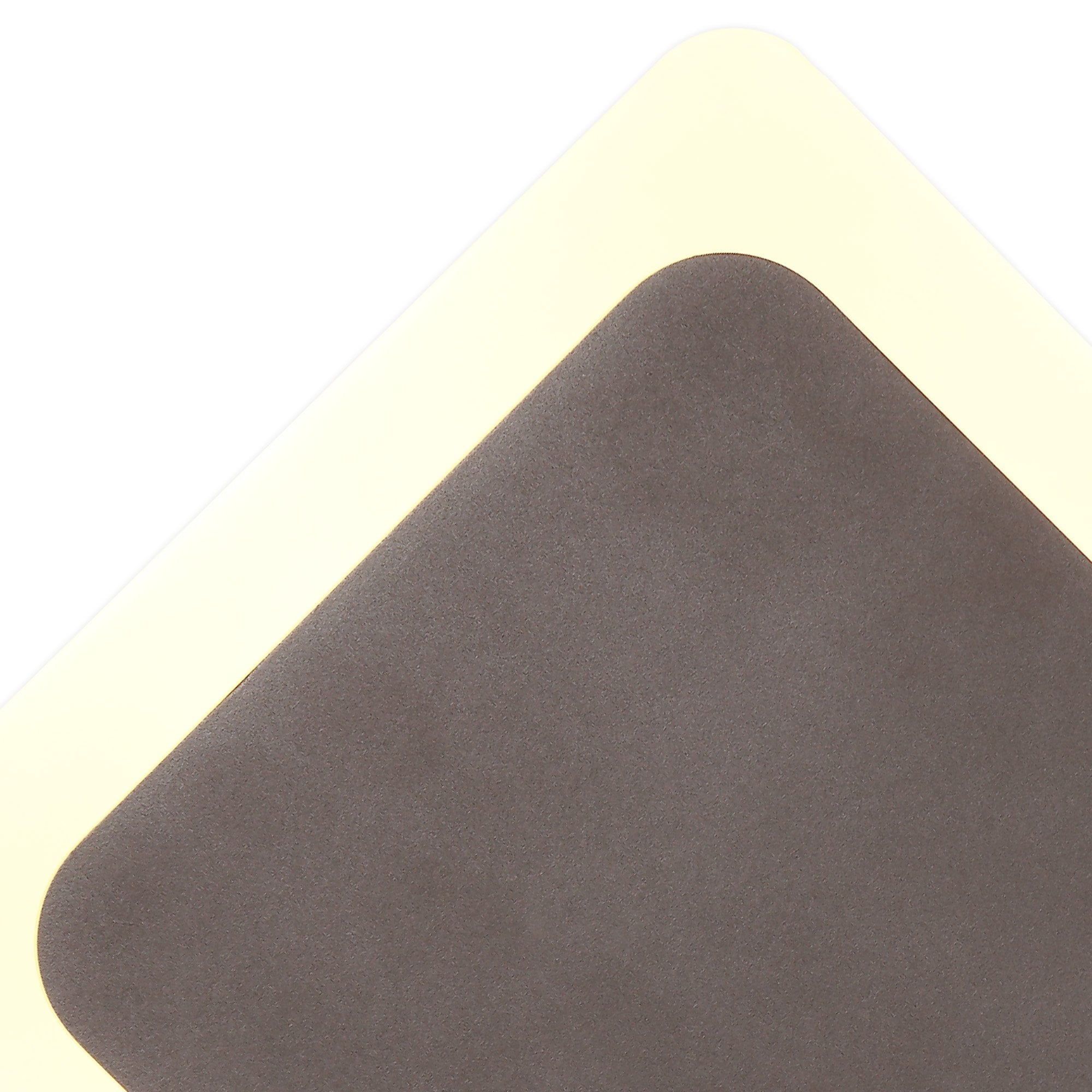 Fabula Kingsley Magnetic Base LED Wall Lamp - 15/19cm Diamond - Central - Coffee & Acrylic Frosted Diffuser