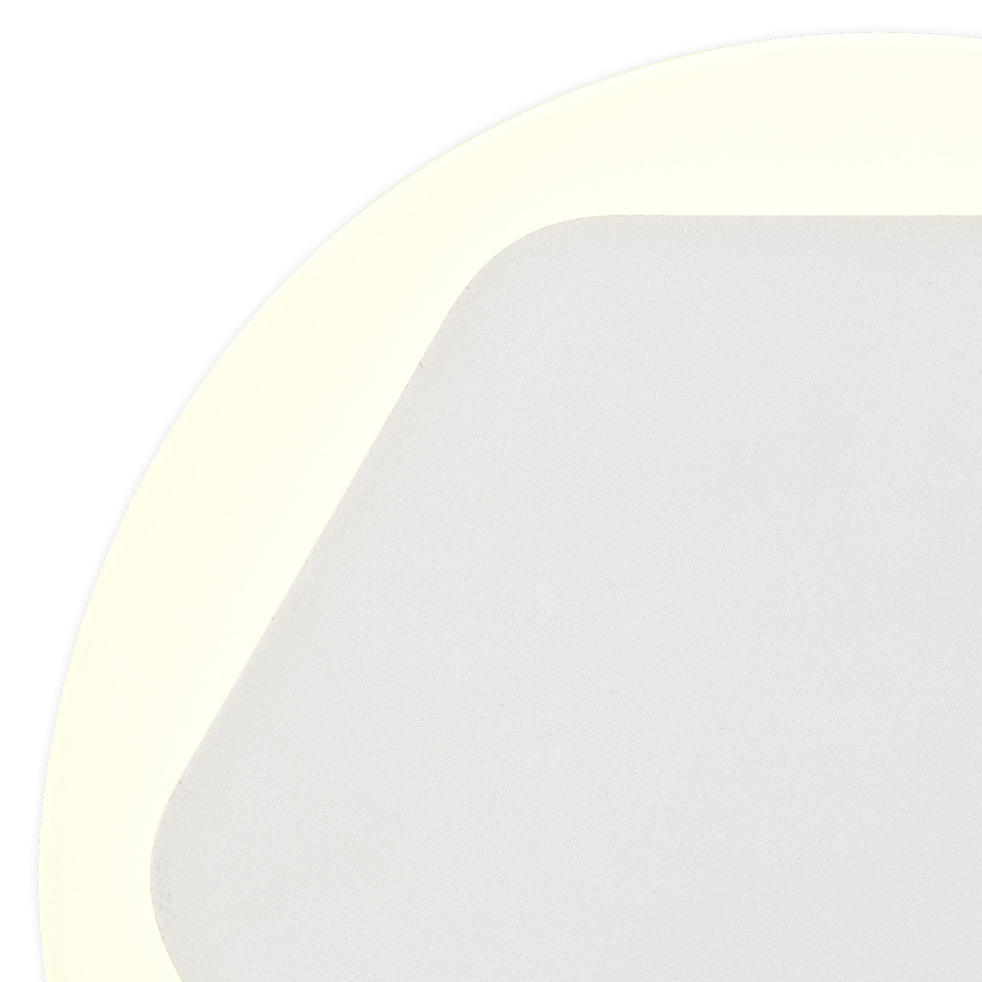 Fabula Kingsley Magnetic Base LED Wall Lamp - 15/19cm Horizontal Hexagonal - Central - Sand White & Round Acrylic Frosted Diffuser