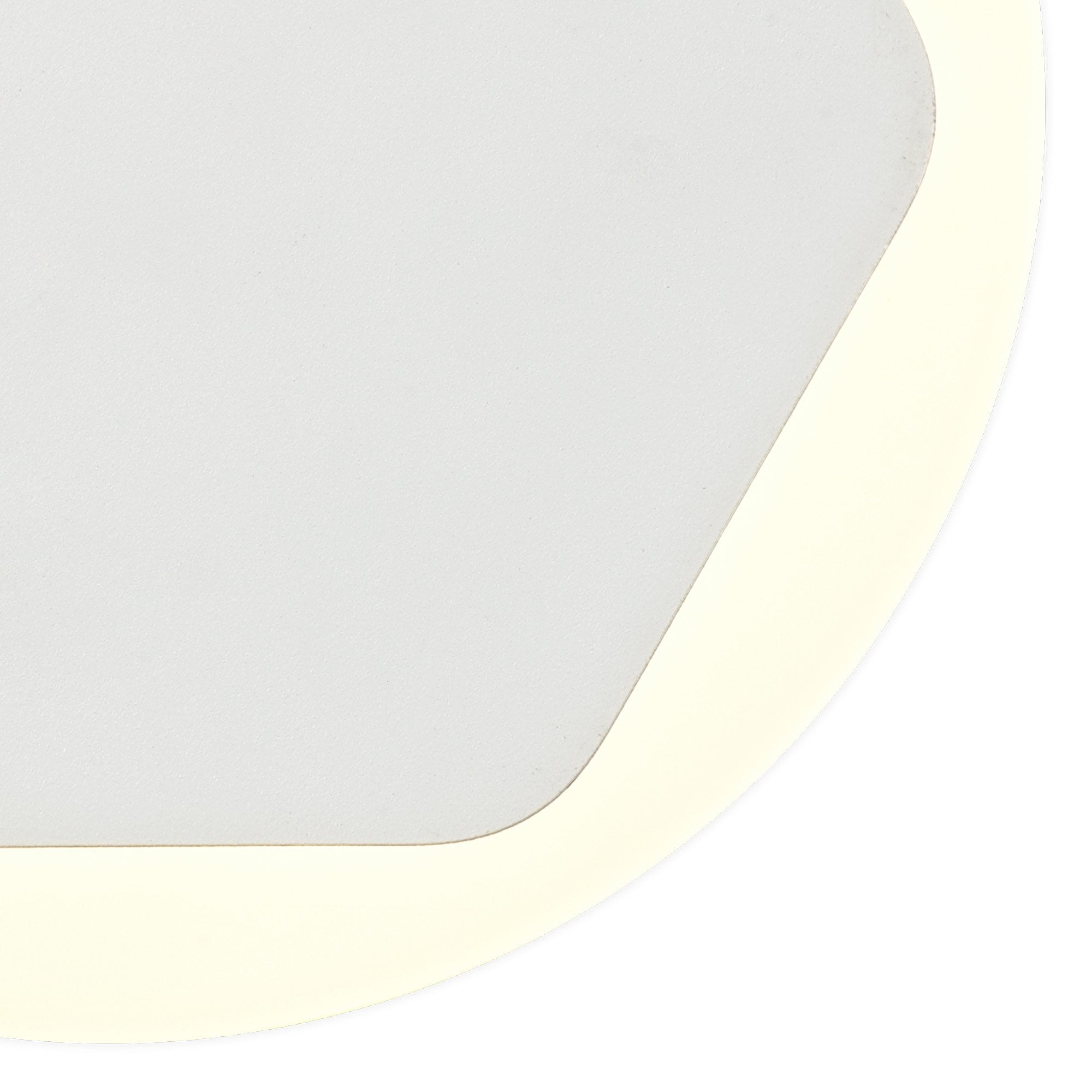 Fabula Kingsley Magnetic Base LED Wall Lamp - 15/19cm Horizontal Hexagonal - Central - Sand White & Round Acrylic Frosted Diffuser