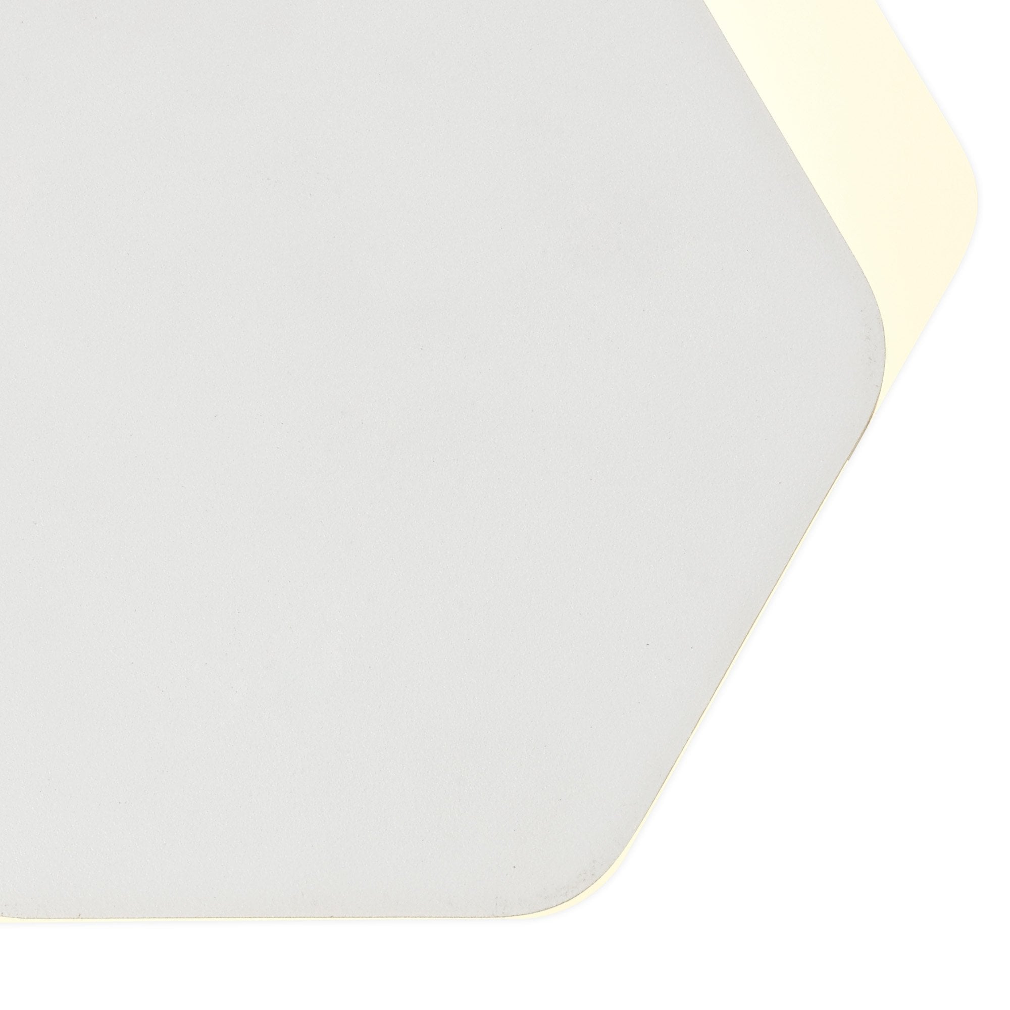 Fabula Kingsley Magnetic Base LED Wall Lamp - 15/19cm Horizontal Hexagonal - Right Offset - Sand White & Acrylic Frosted Diffuser