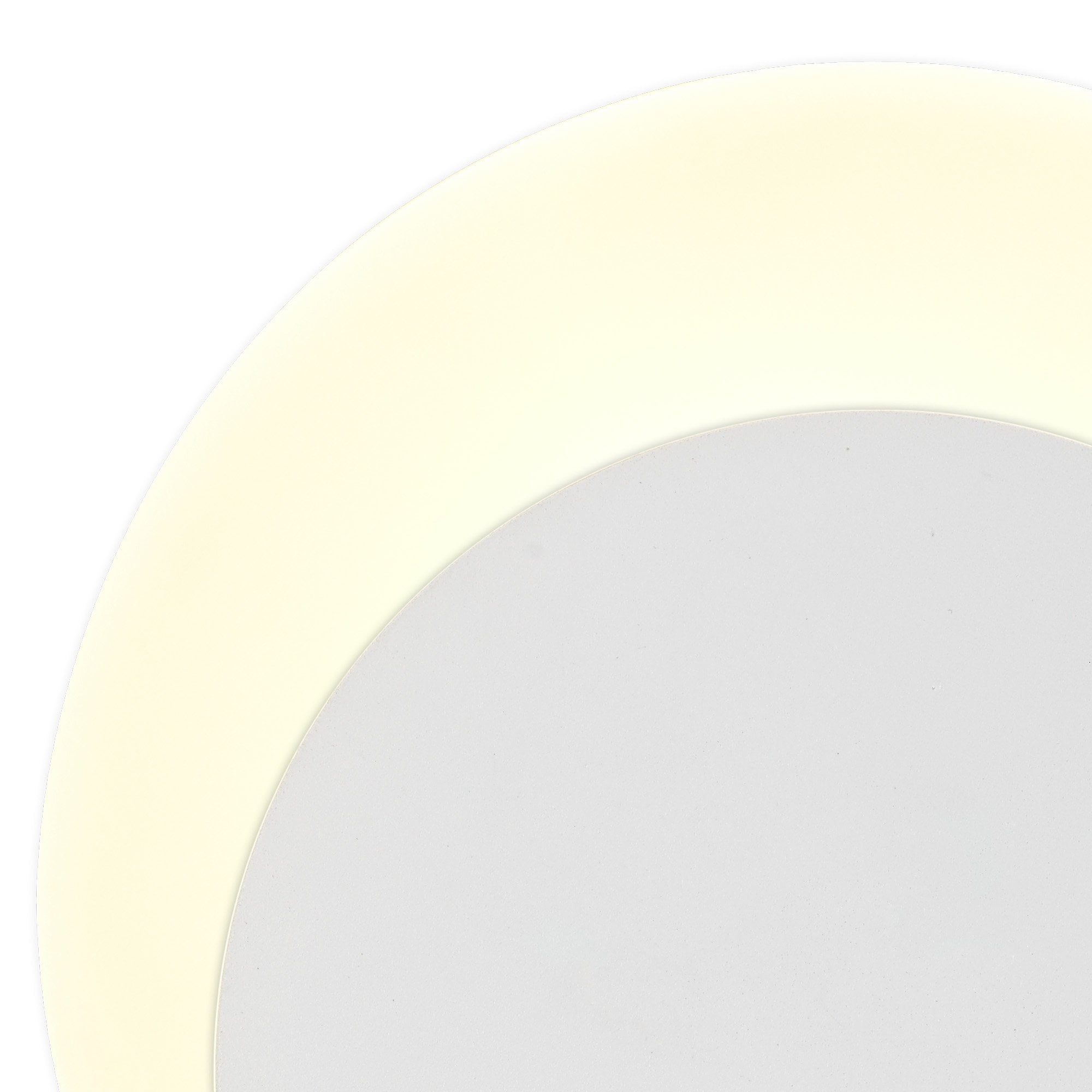 Fabula Kingsley Magnetic Base LED Wall Lamp - 15/19cm Round - Bottom Offset - Sand White & Acrylic Frosted Diffuser