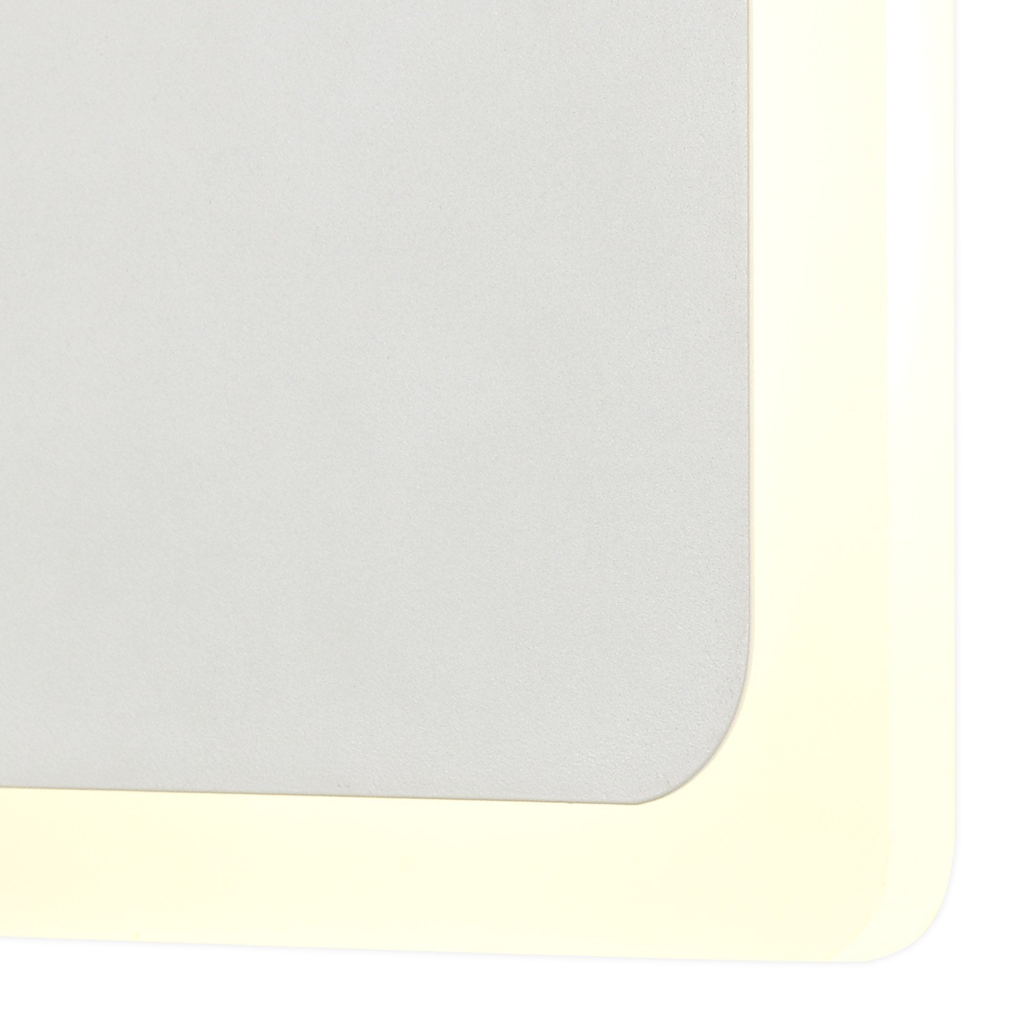 Fabula Kingsley Magnetic Base LED Wall Lamp - 15/19cm Square - Central - Sand White & Acrylic Frosted Diffuser
