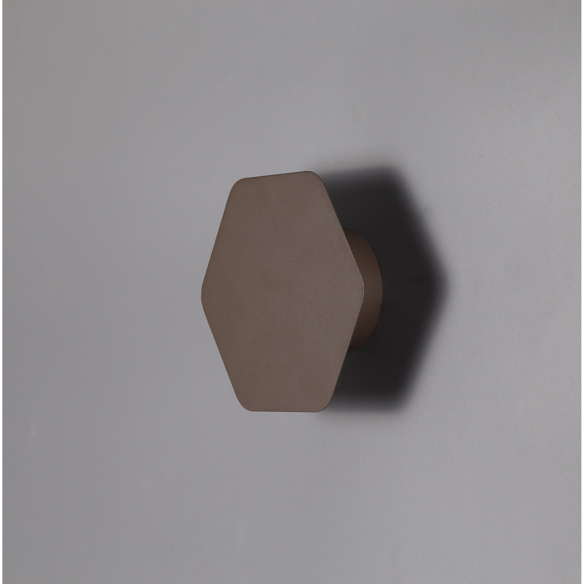 Fabula Kingsley Magnetic Base LED Wall Lamp - 15cm Horizontal Hexagonal - Coffee