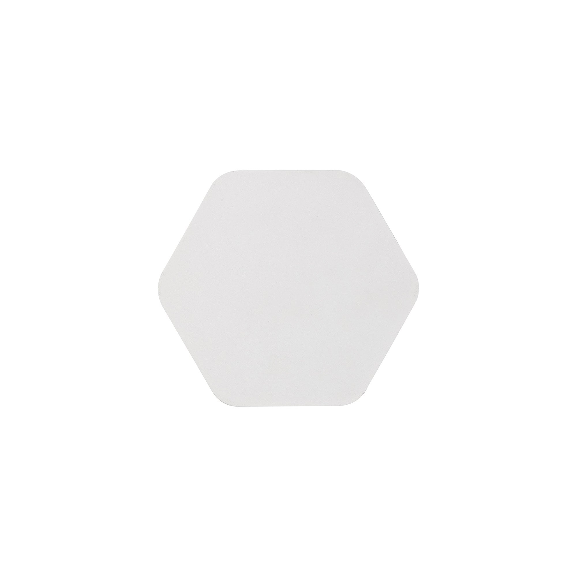 Fabula Kingsley Magnetic Base LED Wall Lamp - 15cm Horizontal Hexagonal - Sand White