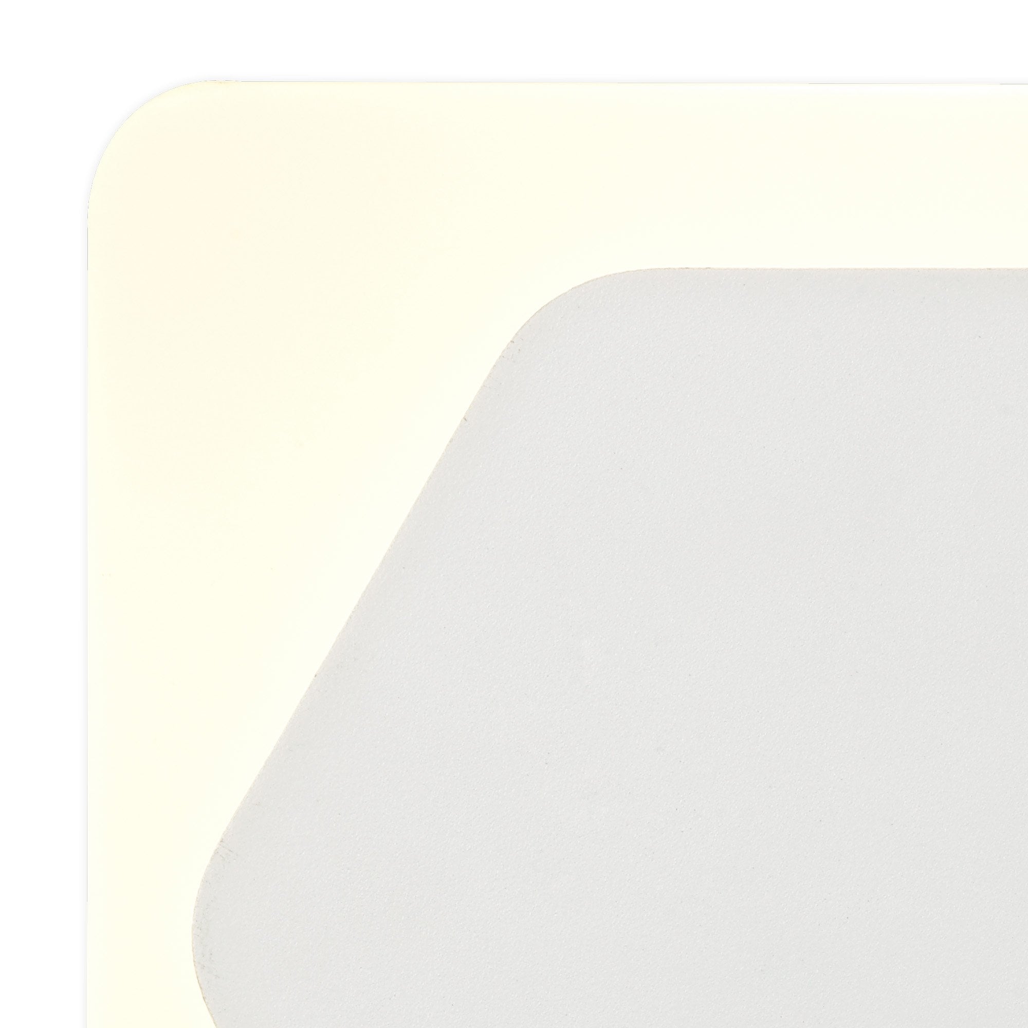 Fabula Kingsley Magnetic Base LED Wall Lamp - 15cm Horizontal Hexagonal / 19cm Square - Central - Sand White & Acrylic Frosted Diffuser