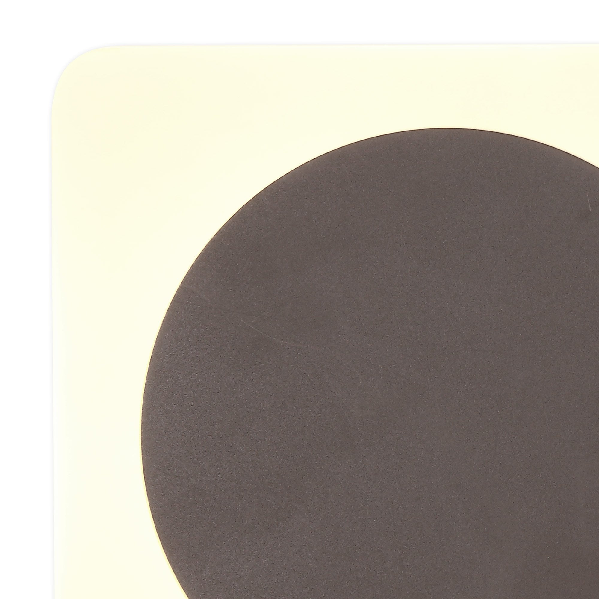 Fabula Kingsley Magnetic Base LED Wall Lamp - 15cm Round 19cm Square - Central - Coffee & Acrylic Frosted Diffuser