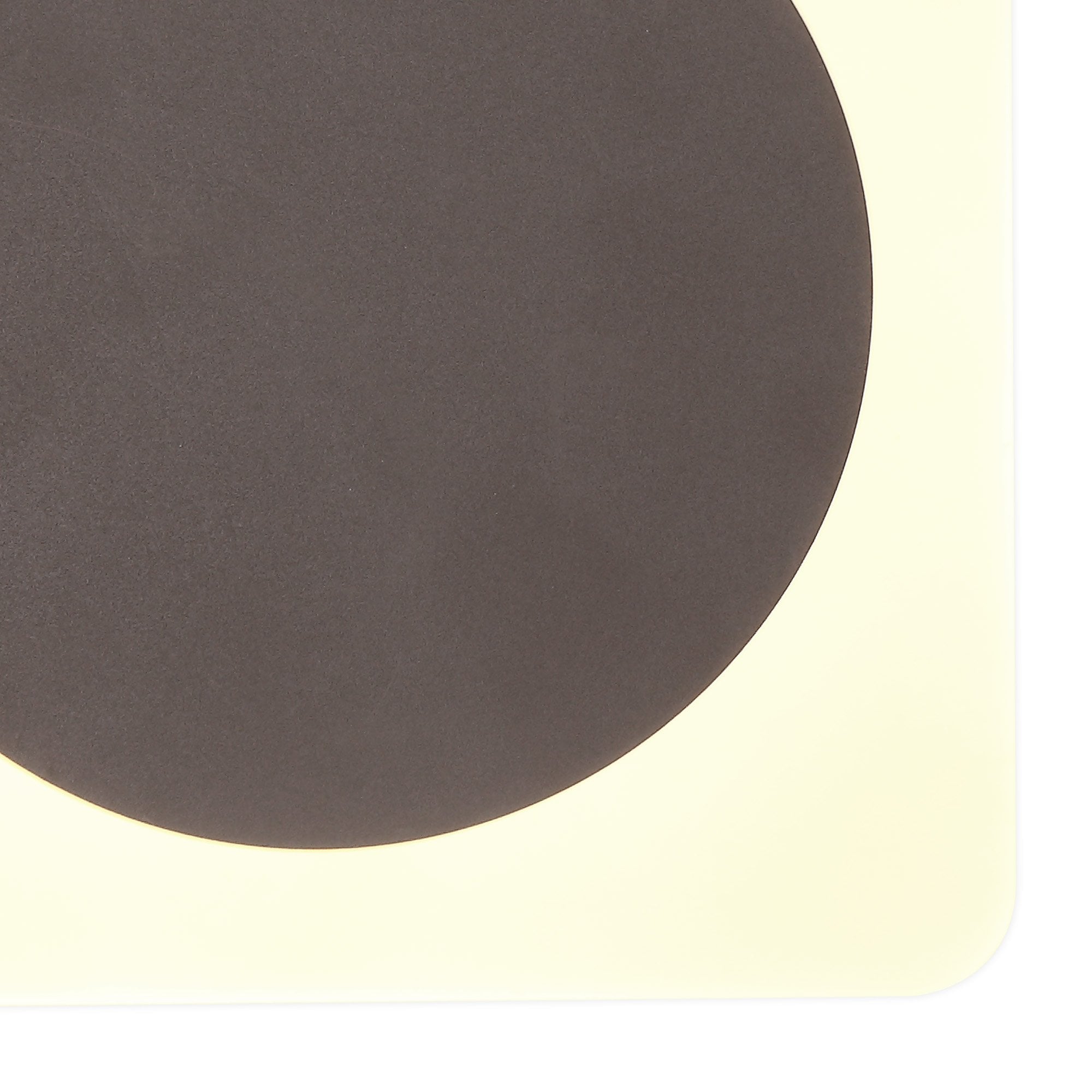 Fabula Kingsley Magnetic Base LED Wall Lamp - 15cm Round 19cm Square - Central - Coffee & Acrylic Frosted Diffuser