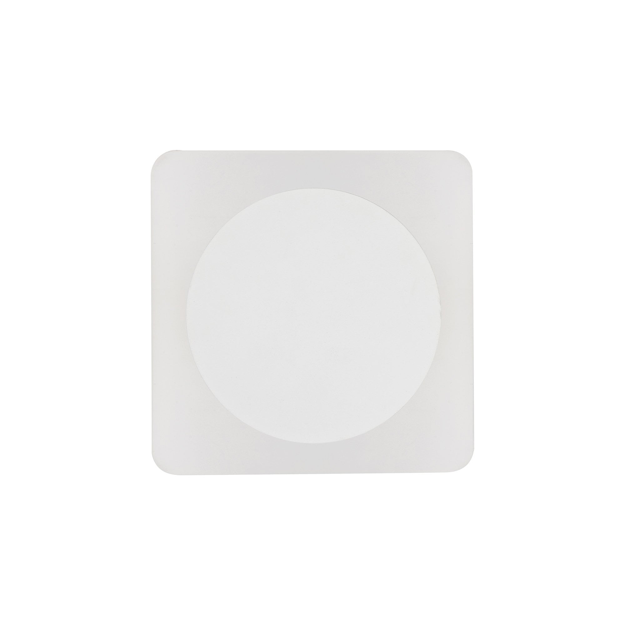 Fabula Kingsley Magnetic Base LED Wall Lamp - 15cm Round 19cm Square - Central - Sand White & Acrylic Frosted Diffuser