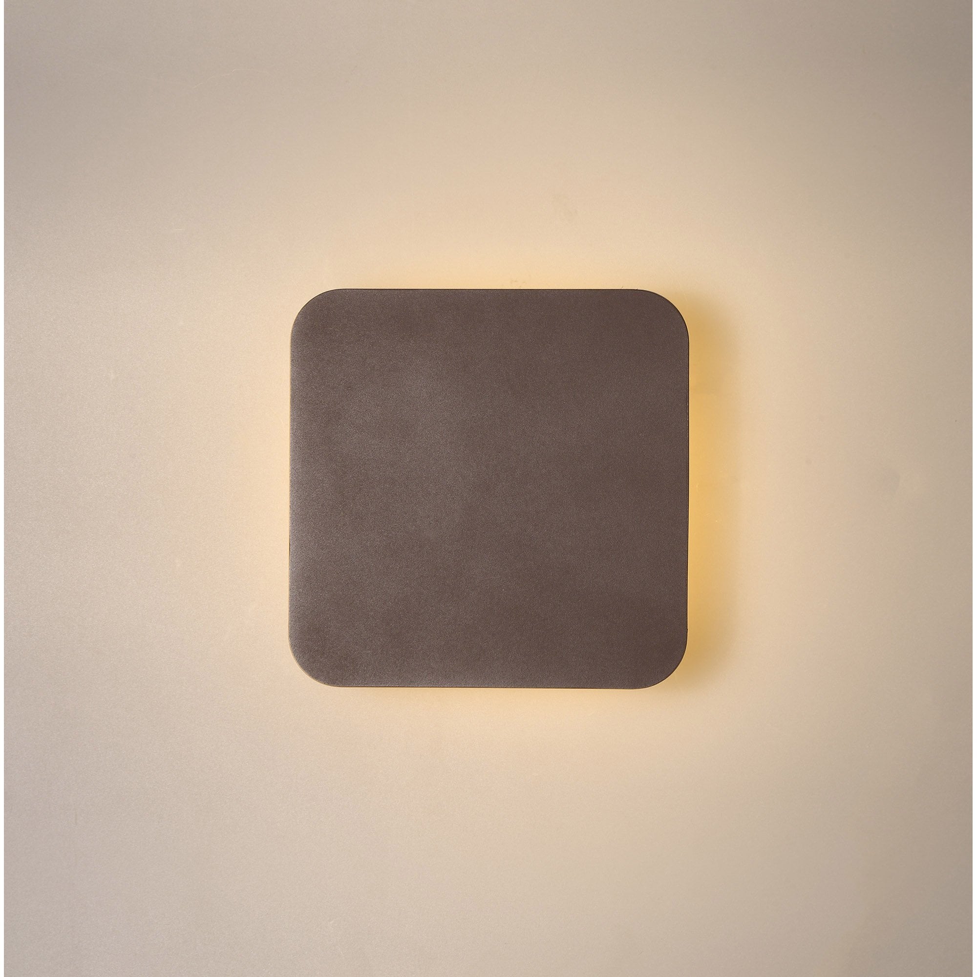 Fabula Kingsley Magnetic Base LED Wall Lamp - 15cm Square - Coffee