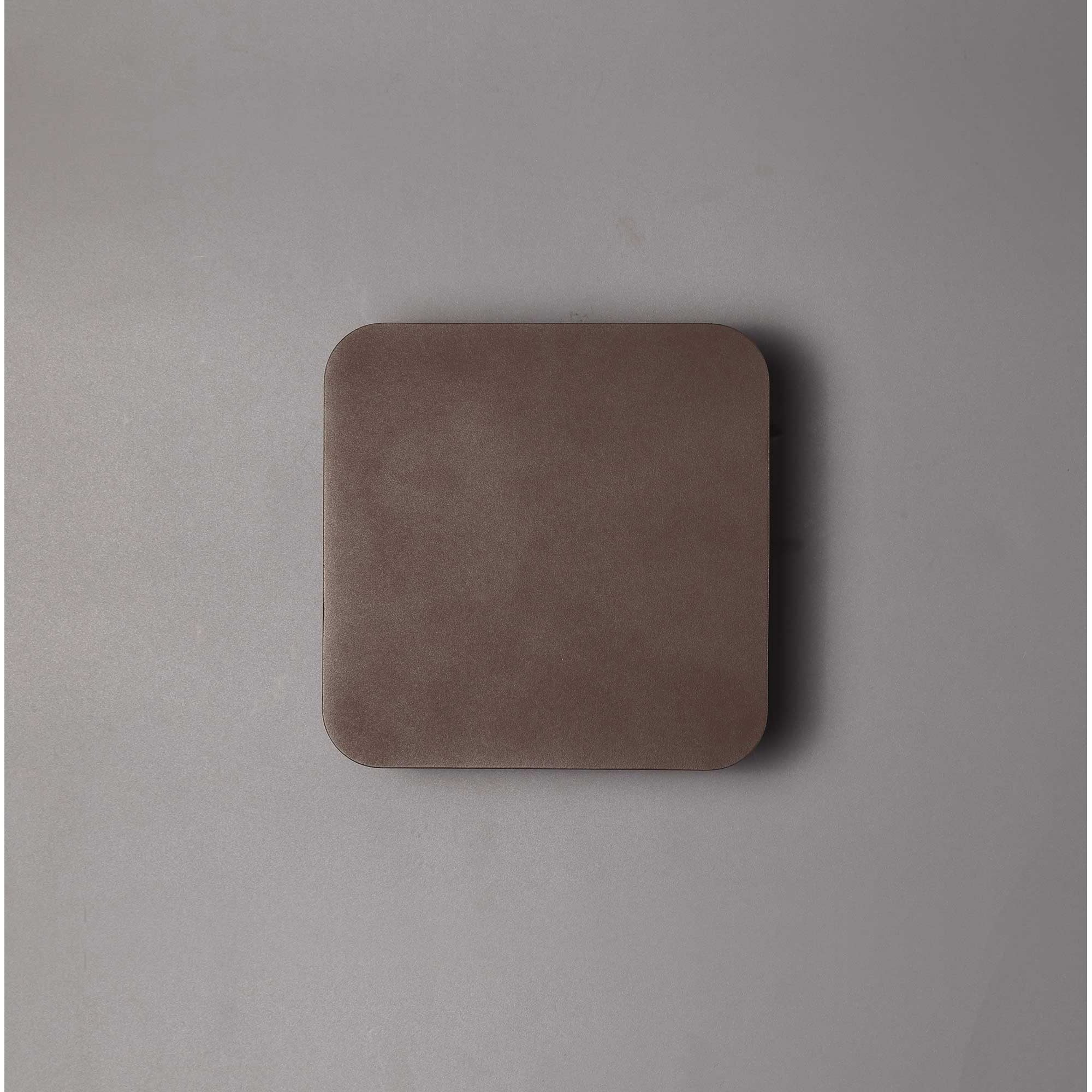 Fabula Kingsley Magnetic Base LED Wall Lamp - 15cm Square - Coffee