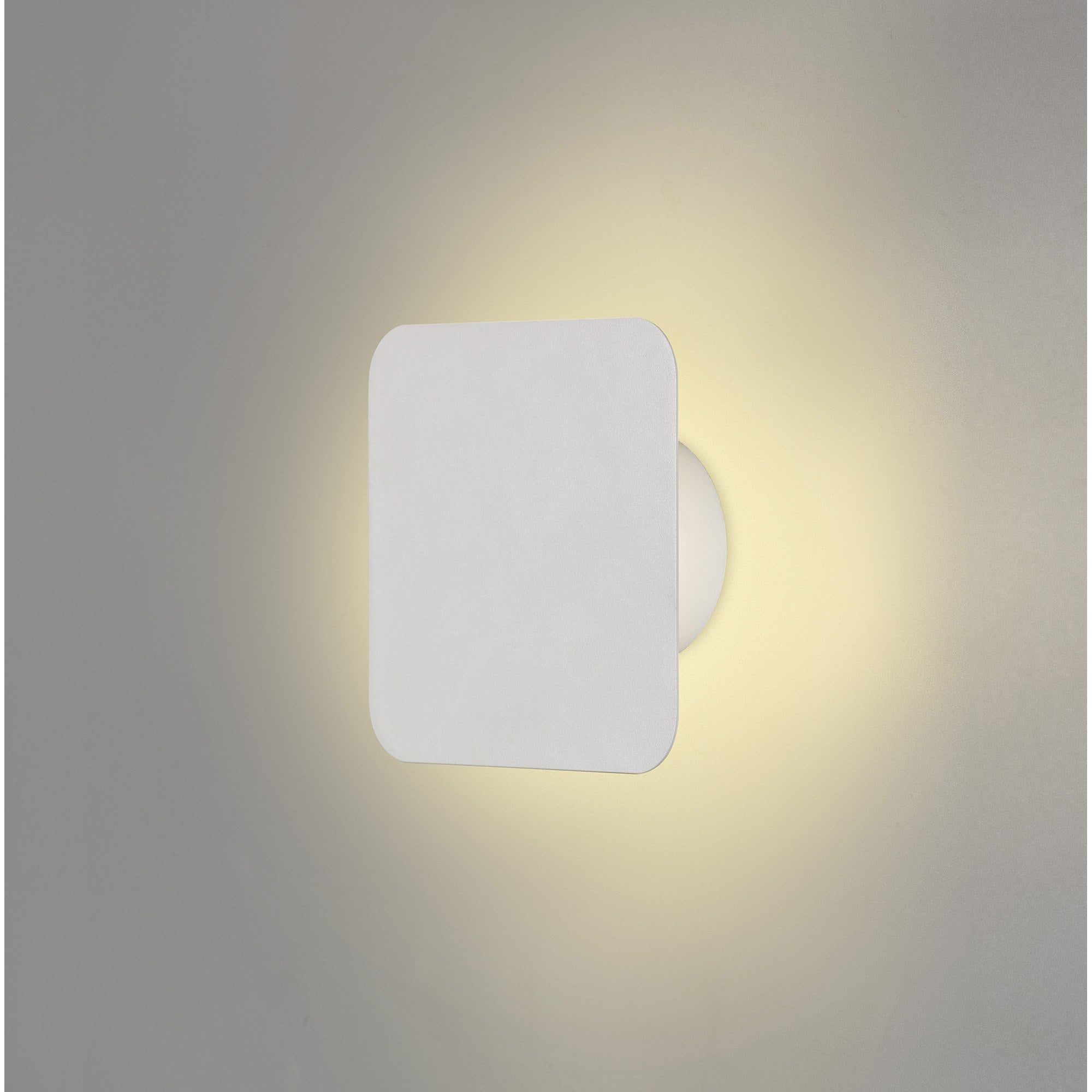 Fabula Kingsley Magnetic Base LED Wall Lamp - 15cm Square - Sand White