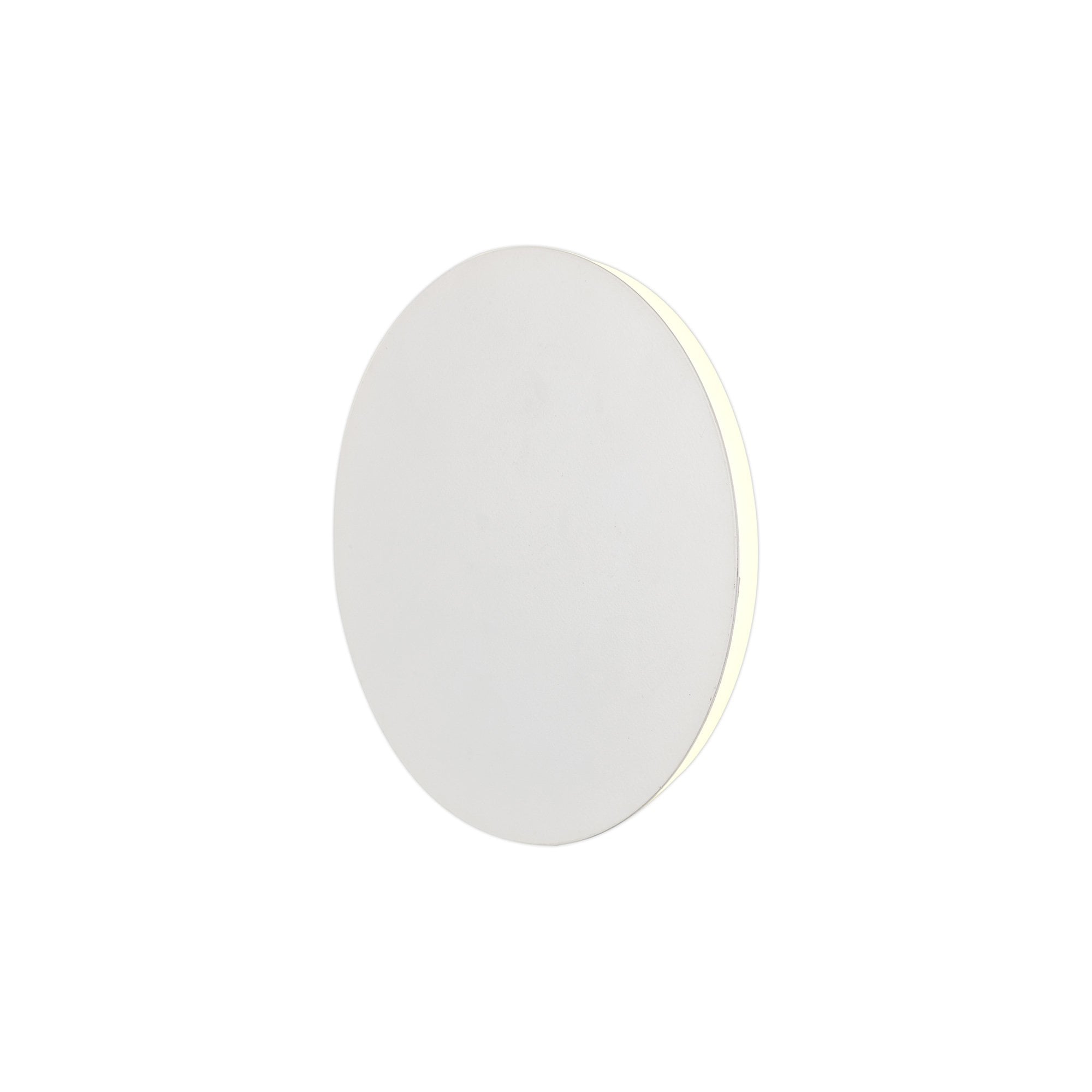 Fabula Kingsley Magnetic Base LED Wall Lamp - 20/19cm Round - Central - Sand White & Acrylic Frosted Diffuser
