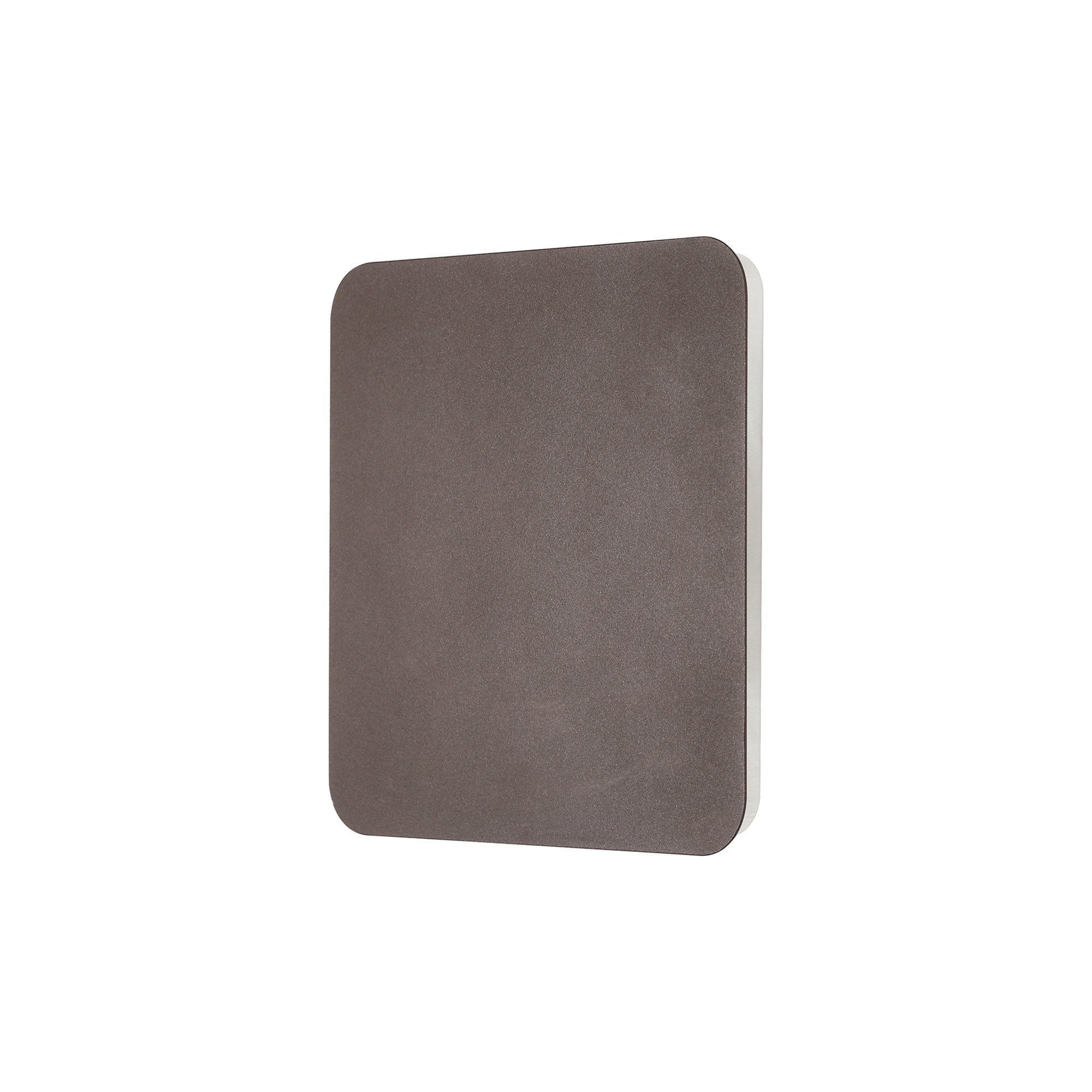 Fabula Kingsley Magnetic Base LED Wall Lamp - 20/19cm Square - Central - Coffee & Acrylic Frosted Diffuser