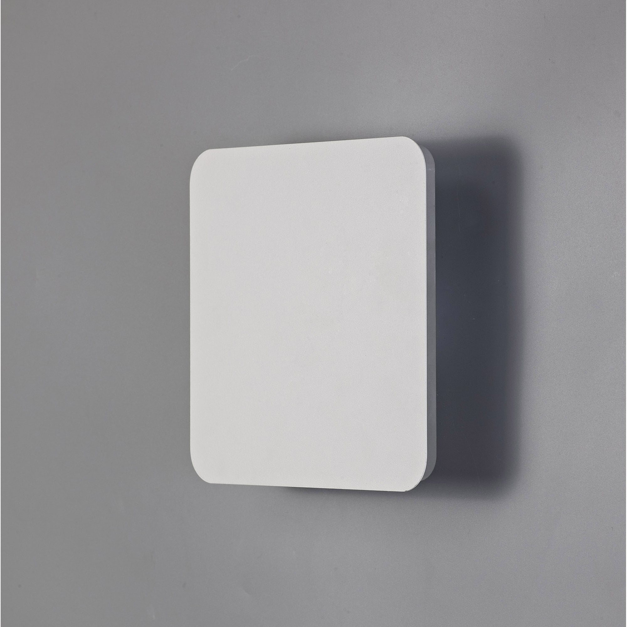 Fabula Kingsley Magnetic Base LED Wall Lamp - 20/19cm Square - Central - Sand White & Acrylic Frosted Diffuser