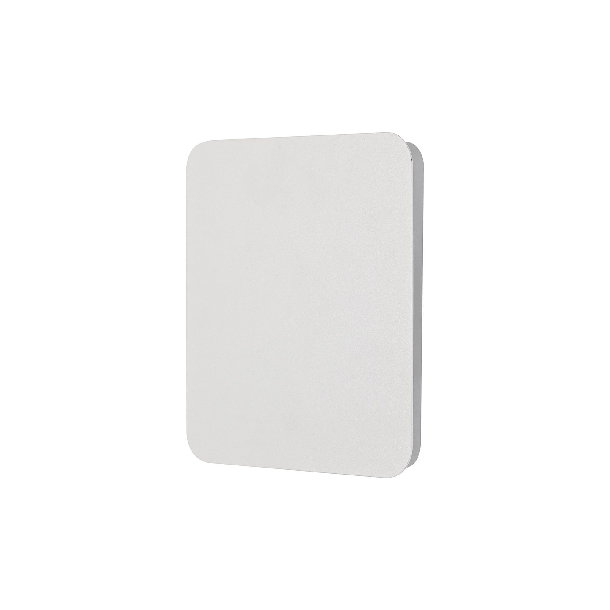 Fabula Kingsley Magnetic Base LED Wall Lamp - 20/19cm Square - Central - Sand White & Acrylic Frosted Diffuser
