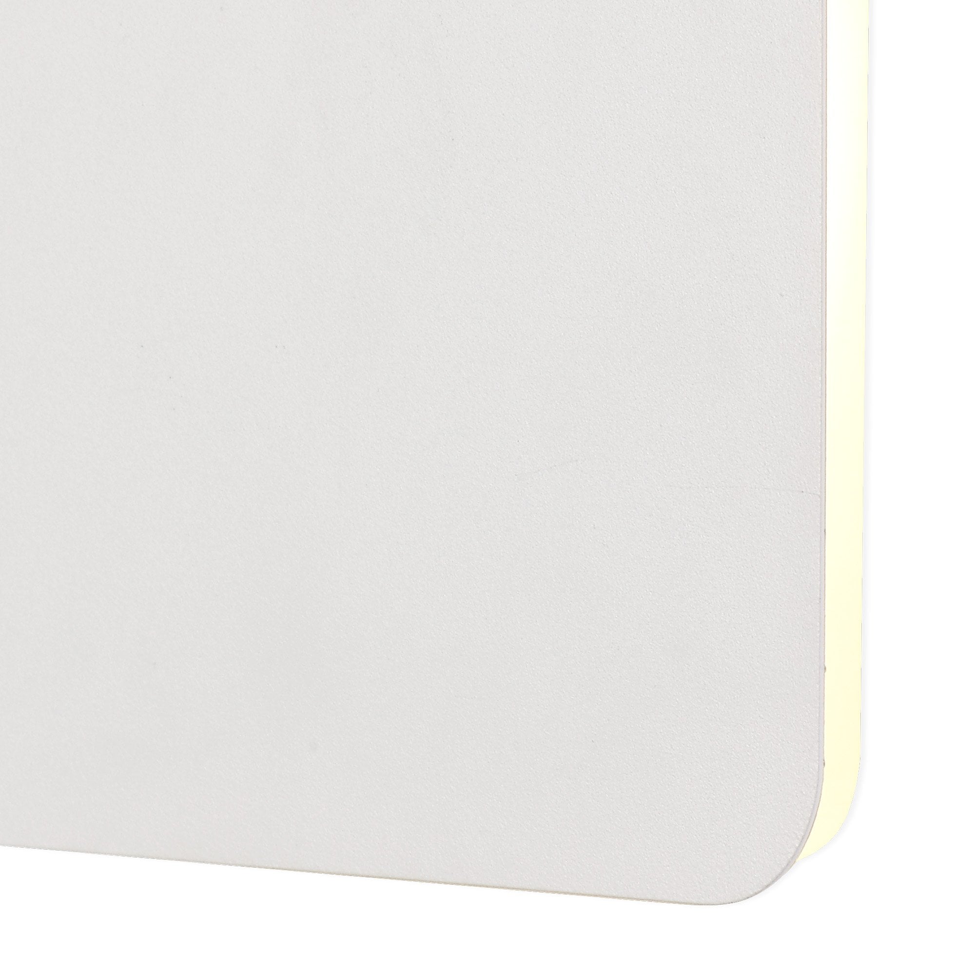 Fabula Kingsley Magnetic Base LED Wall Lamp - 20/19cm Square - Central - Sand White & Acrylic Frosted Diffuser