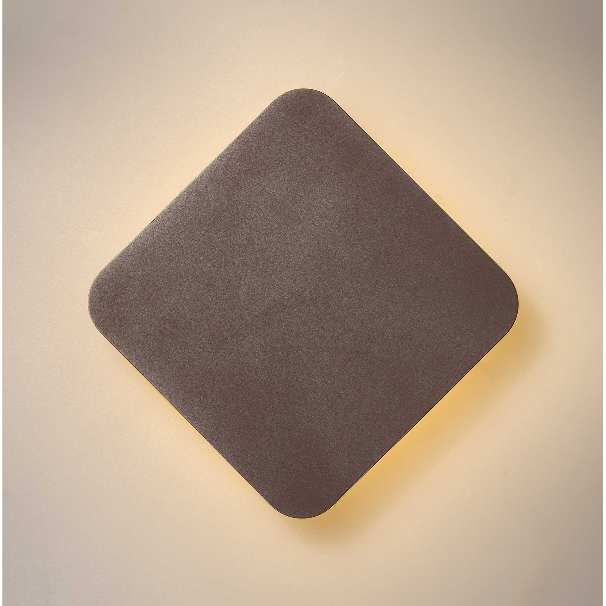 Fabula Kingsley Magnetic Base LED Wall Lamp - 20cm Diamond - Coffee