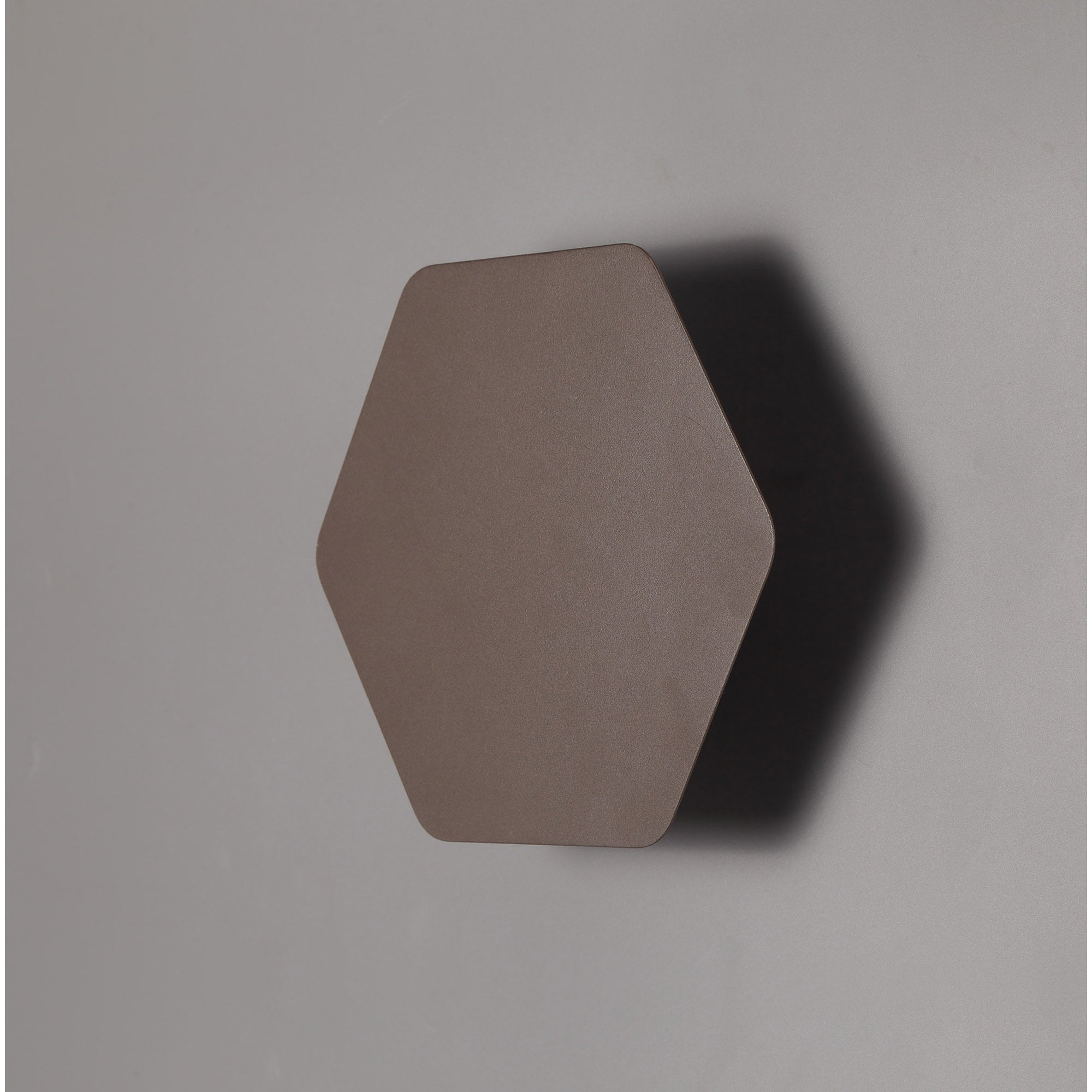 Fabula Kingsley Magnetic Base LED Wall Lamp - 20cm Horizontal Hexagonal - Coffee