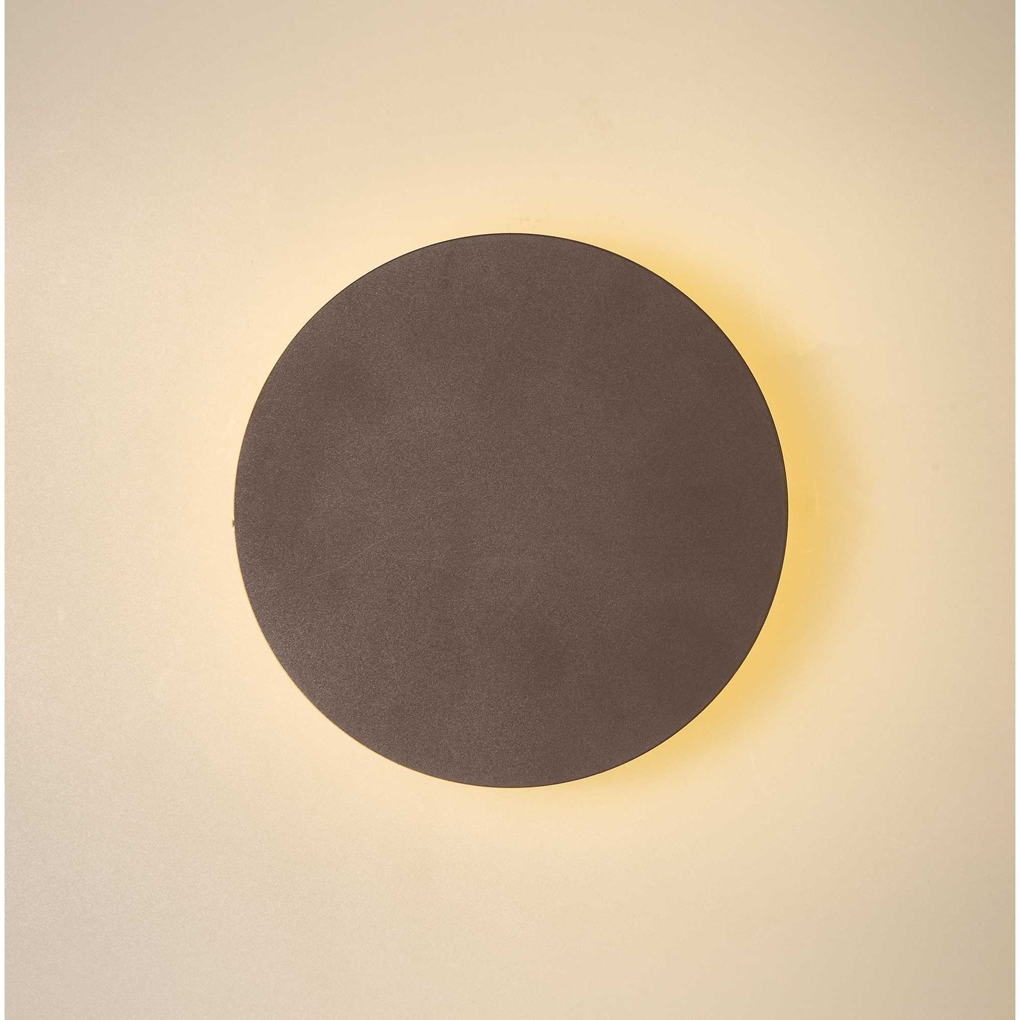 Fabula Kingsley Magnetic Base LED Wall Lamp - 20cm Round - Coffee