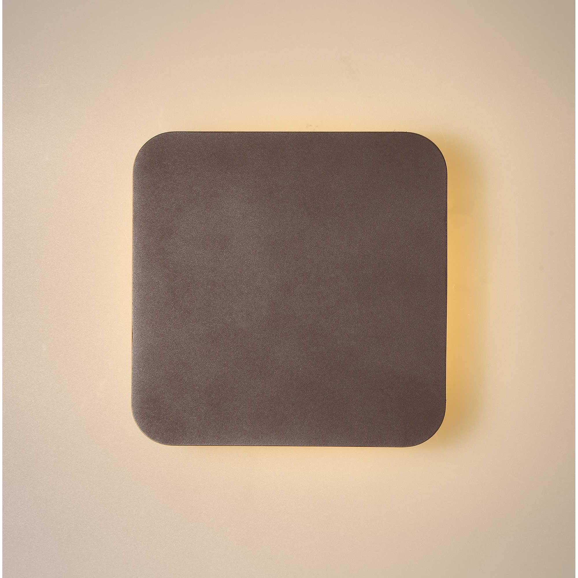 Fabula Kingsley Magnetic Base LED Wall Lamp - 20cm Square - Coffee