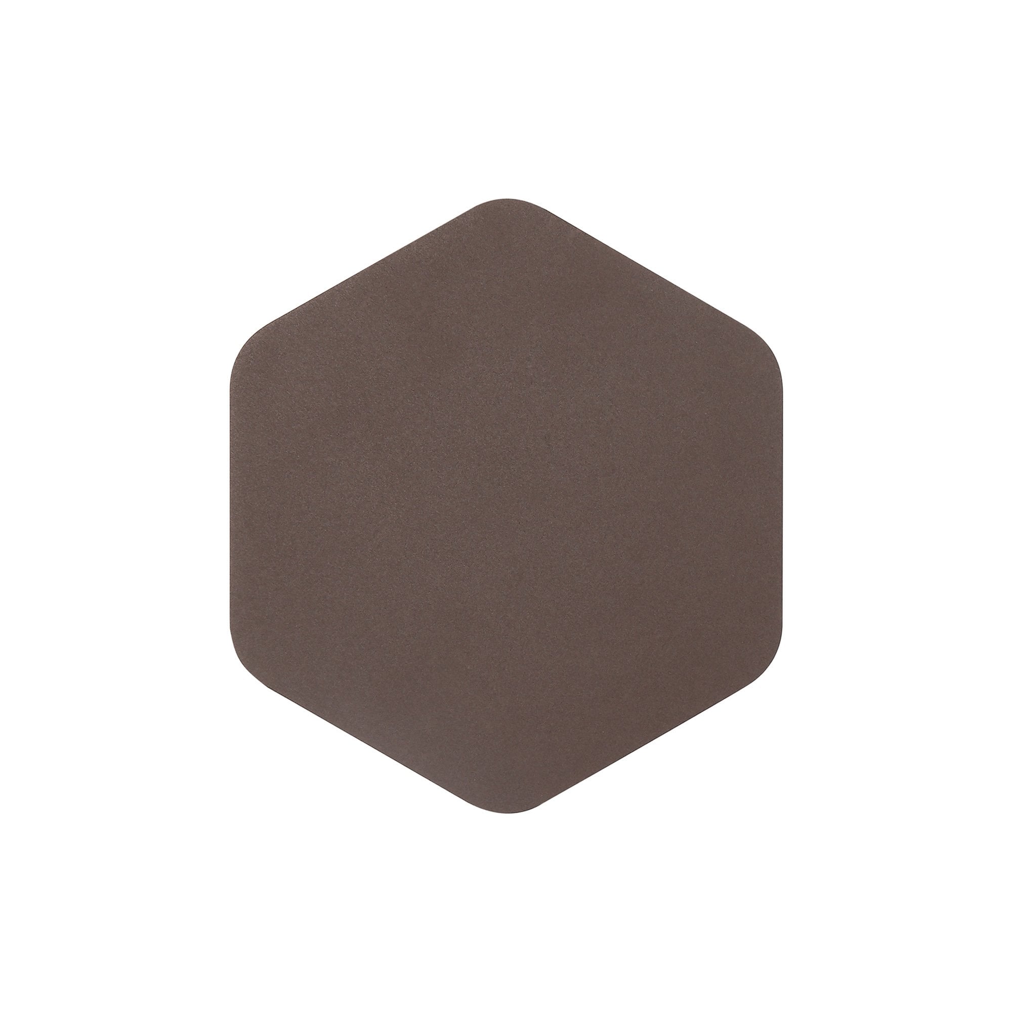 Fabula Kingsley Magnetic Base LED Wall Lamp - 20cm Vertical Hexagonal - Coffee