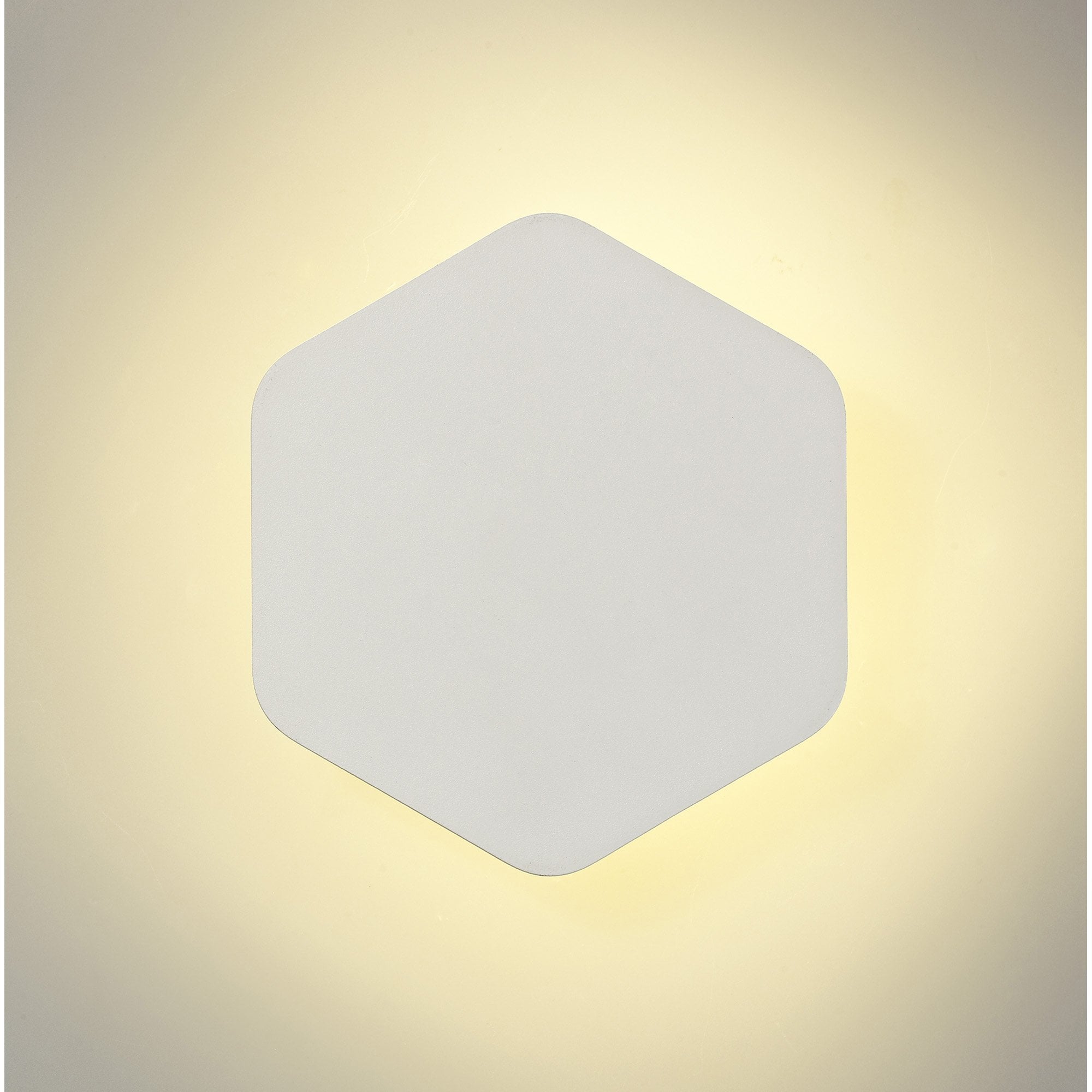 Fabula Kingsley Magnetic Base LED Wall Lamp - 20cm Vertical Hexagonal - Sand White