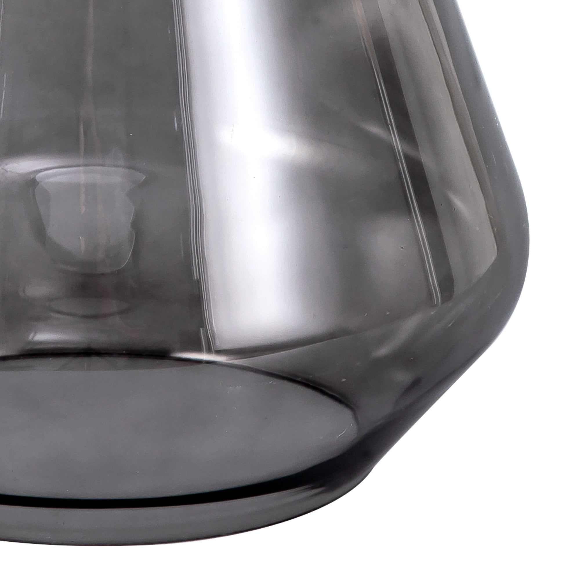 Fabula Laurel Kite Shade - Smoked Grey Glass - Shade Only