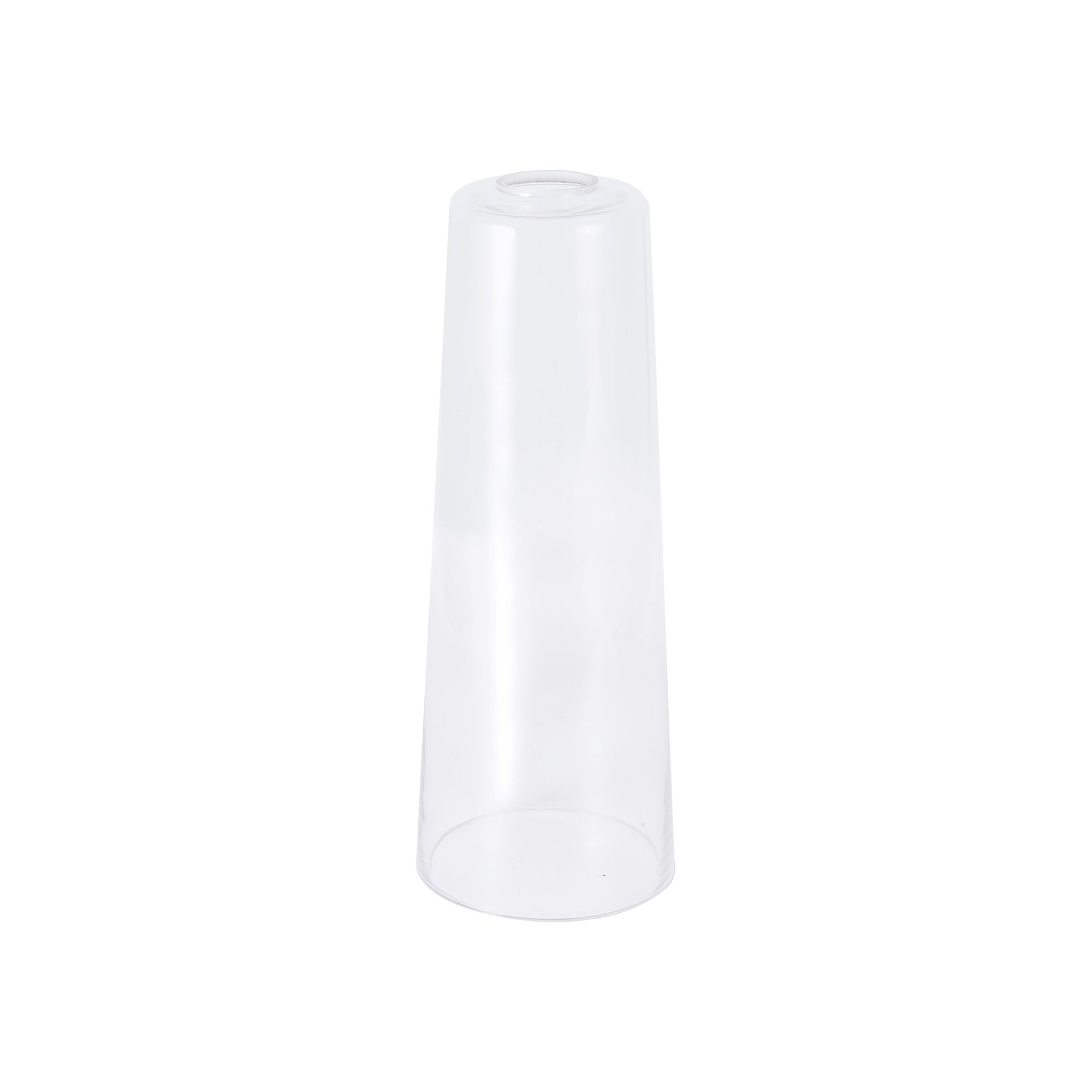 Fabula Laurel Large Cylindrical Cone Shade - Clear Glass - Shade Only