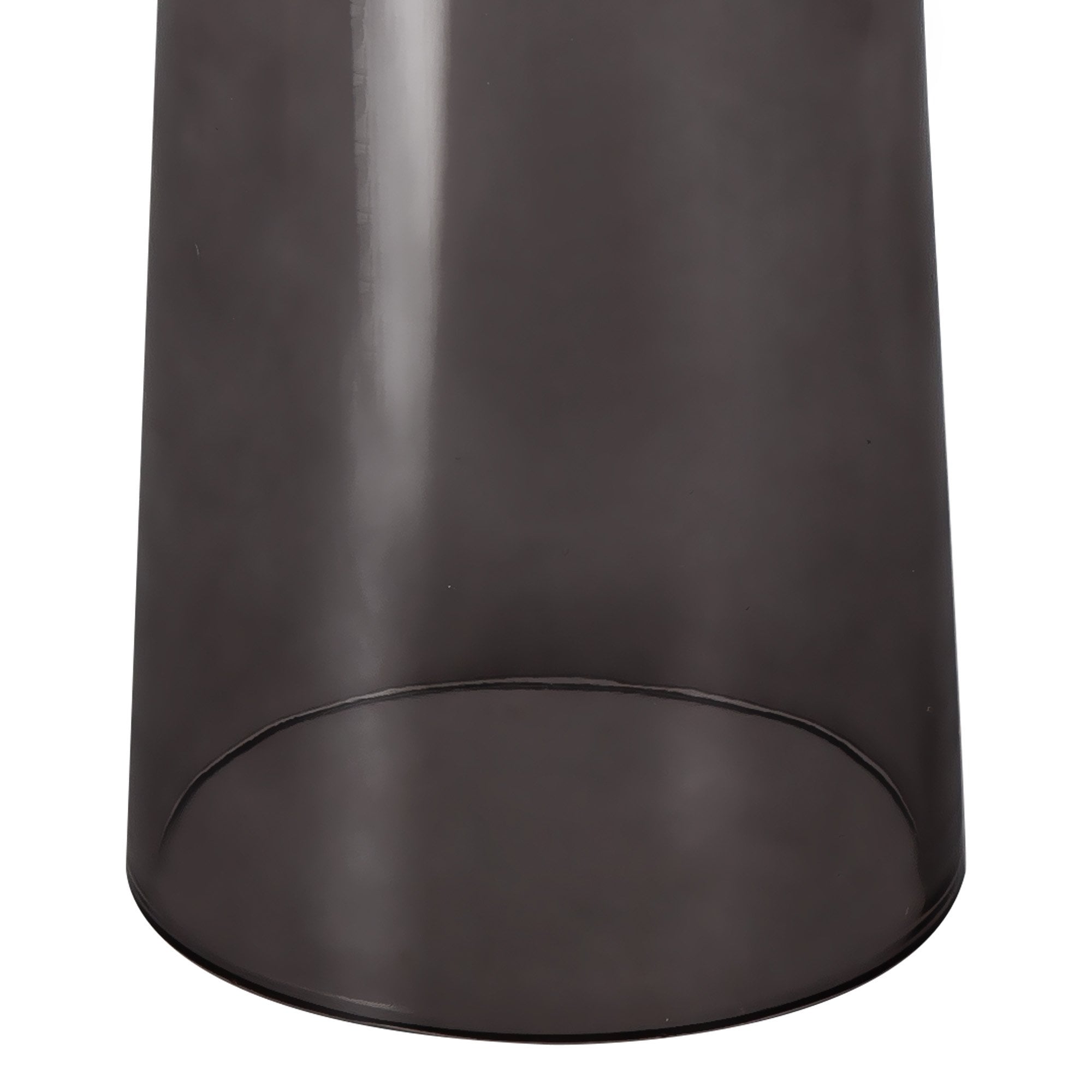 Fabula Laurel Large Cylindrical Cone Shade - Smoked Grey Glass - Shade Only