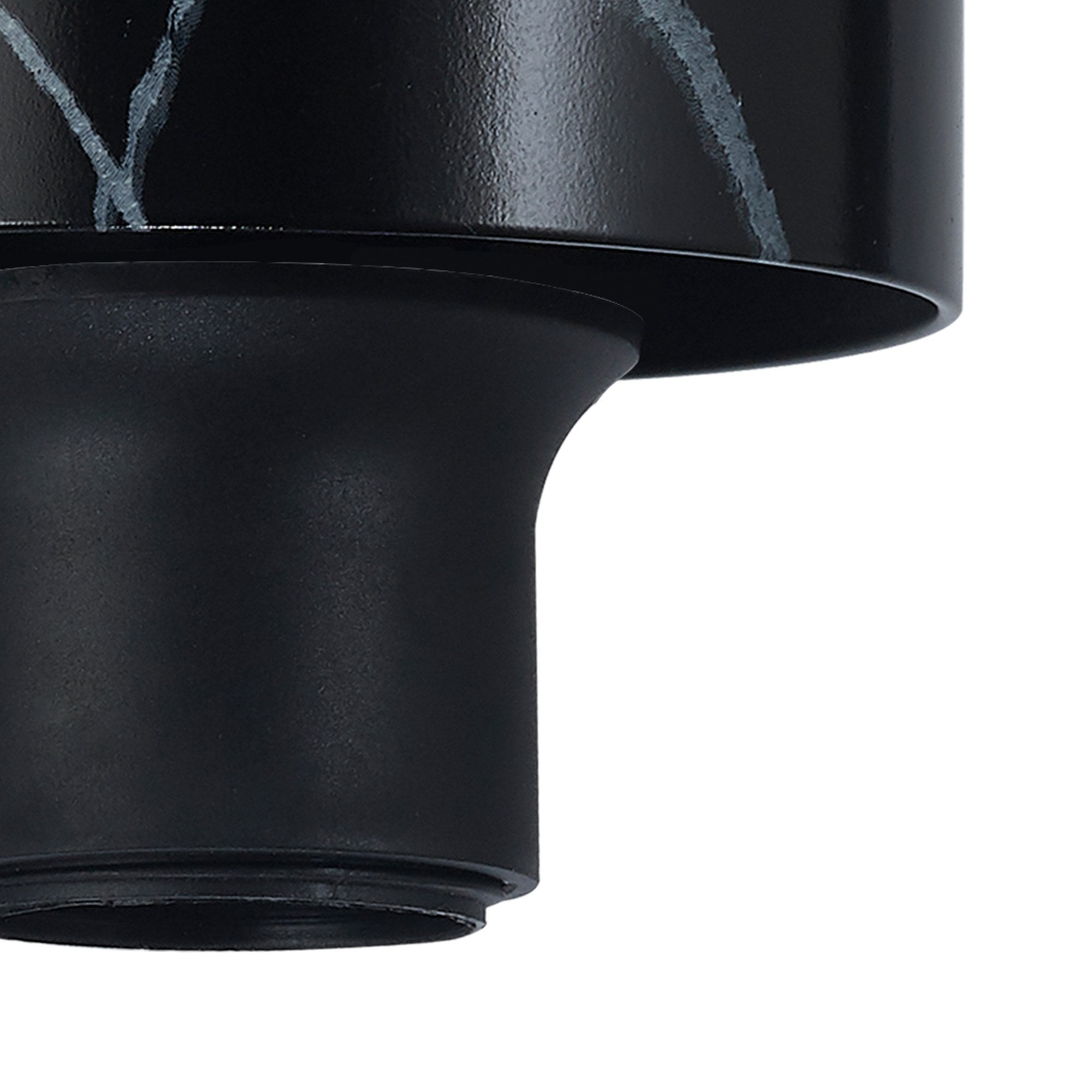 Fabula Laurel Single Flush Mount Kit - Black Marble - Frame Only