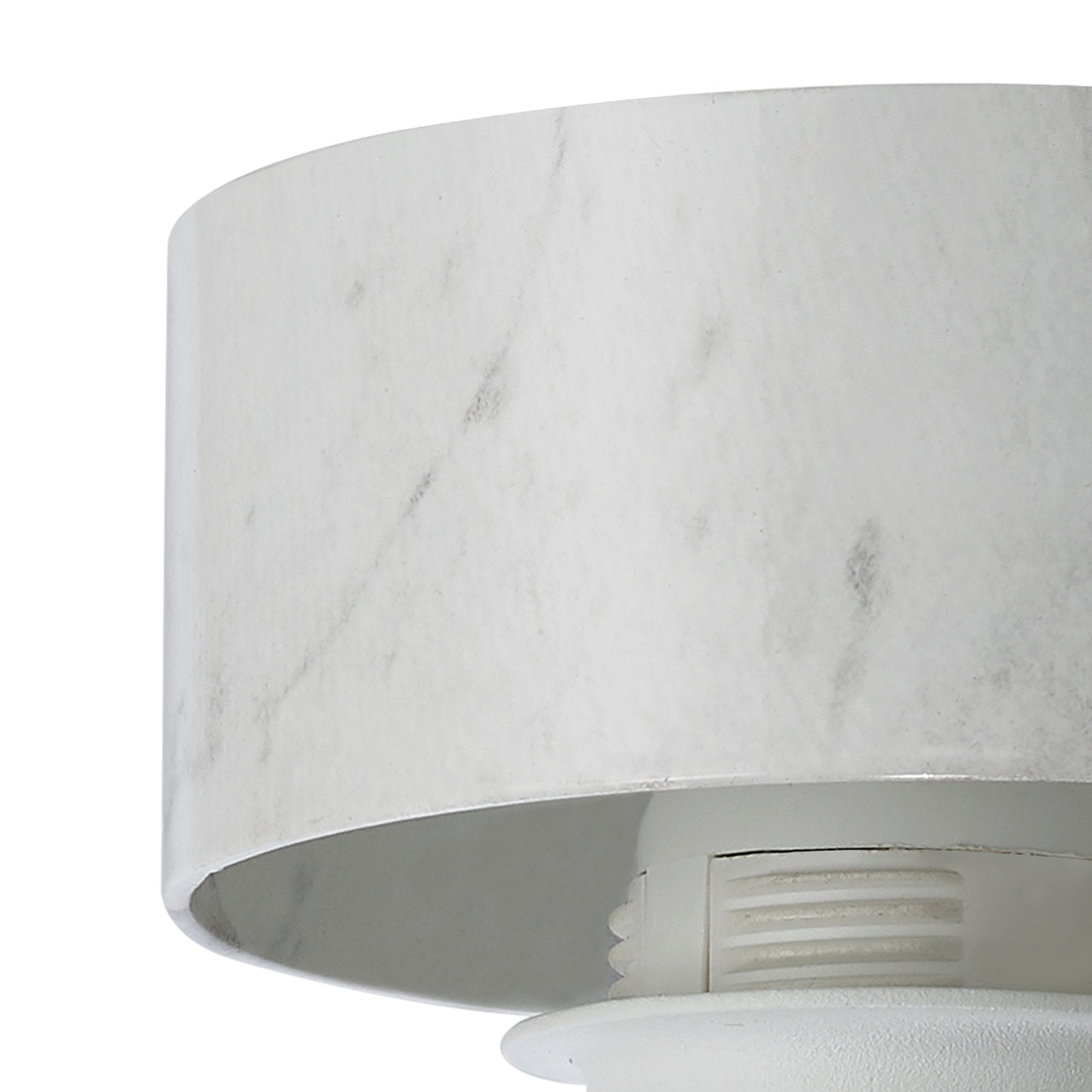 Fabula Laurel Single Flush Mount Kit - White Marble - Frame Only