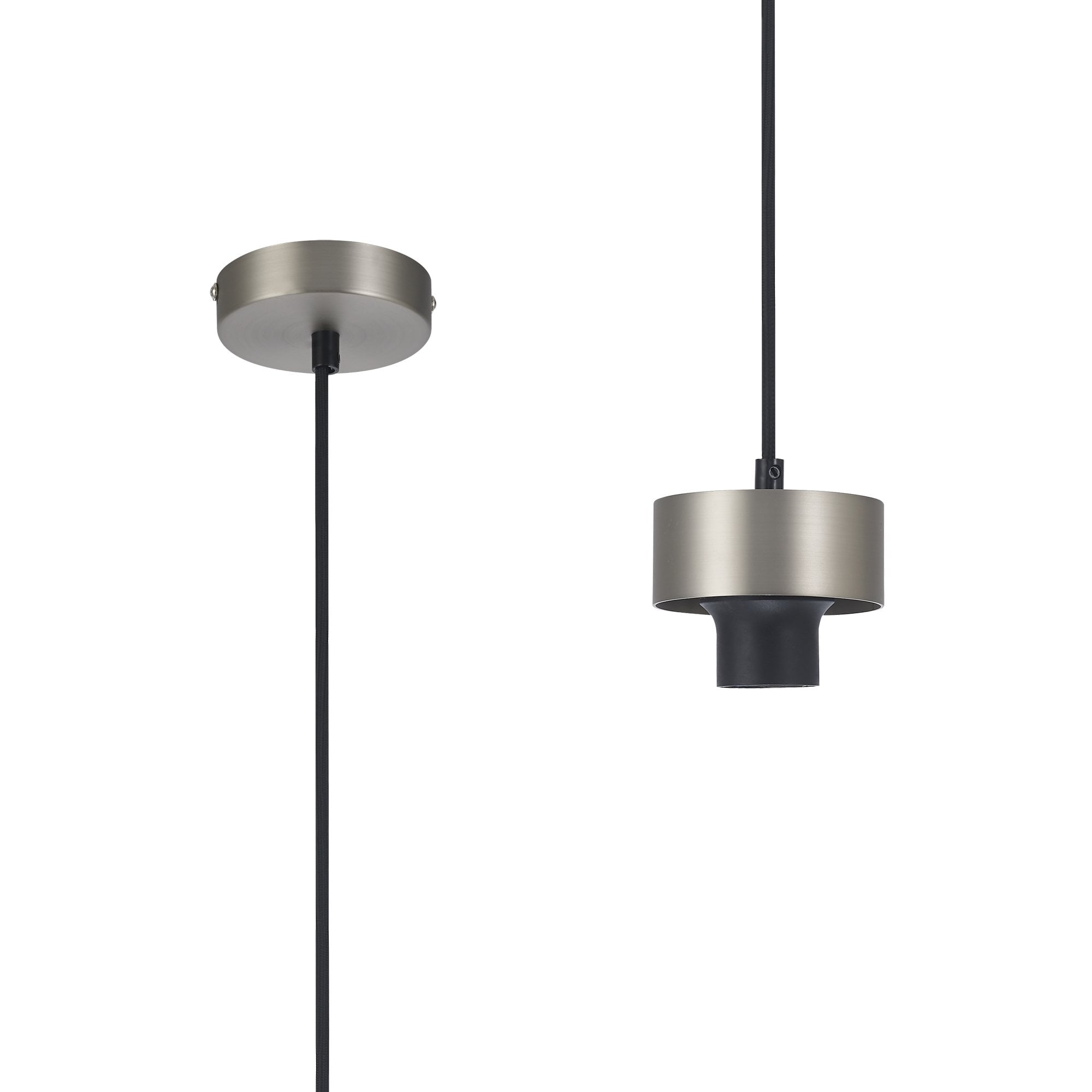 Fabula Laurel Single Suspension Kit - Satin Nickel - Frame Only