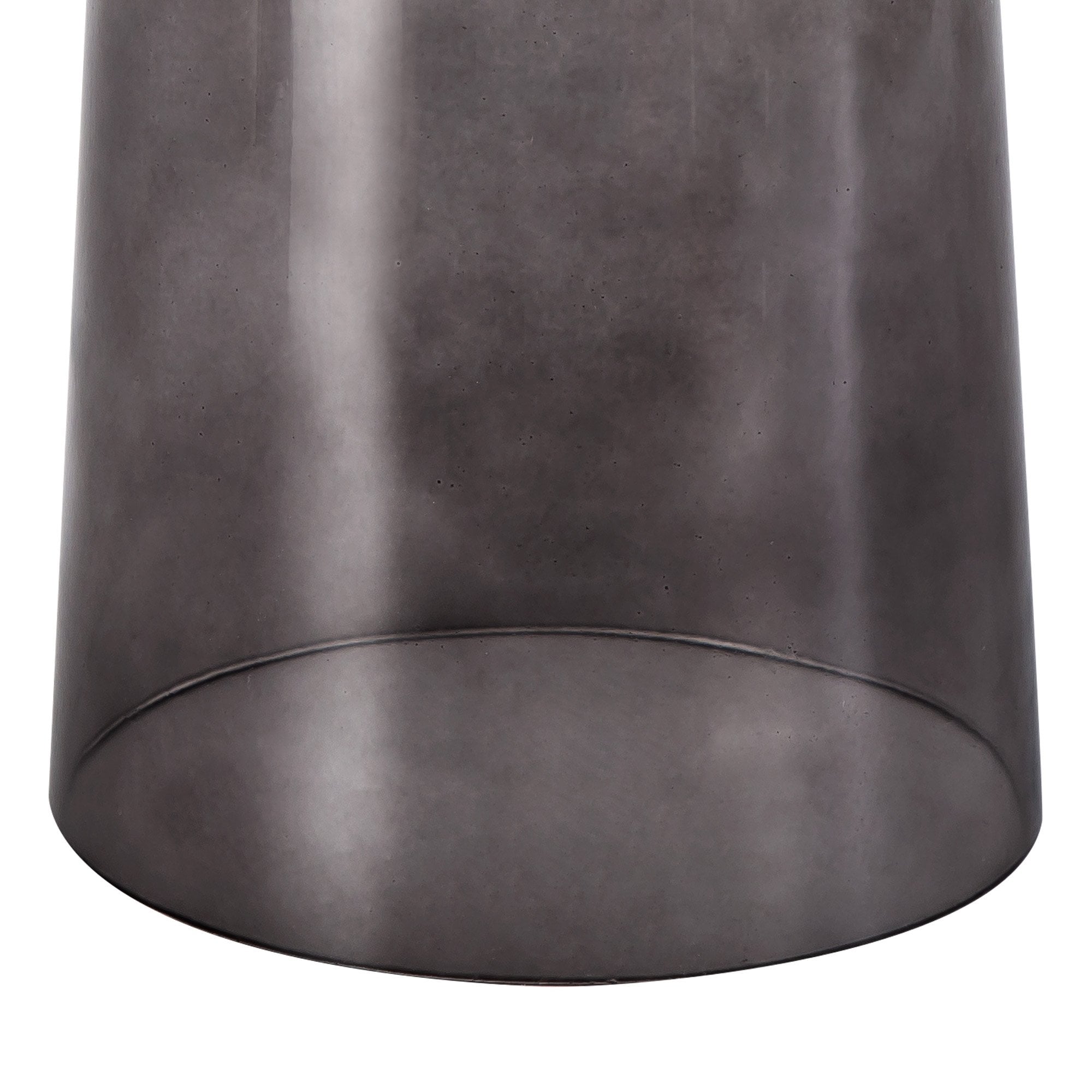 Fabula Laurel Small Cylindrical Cone Shade - Smoked Grey Glass - Shade Only