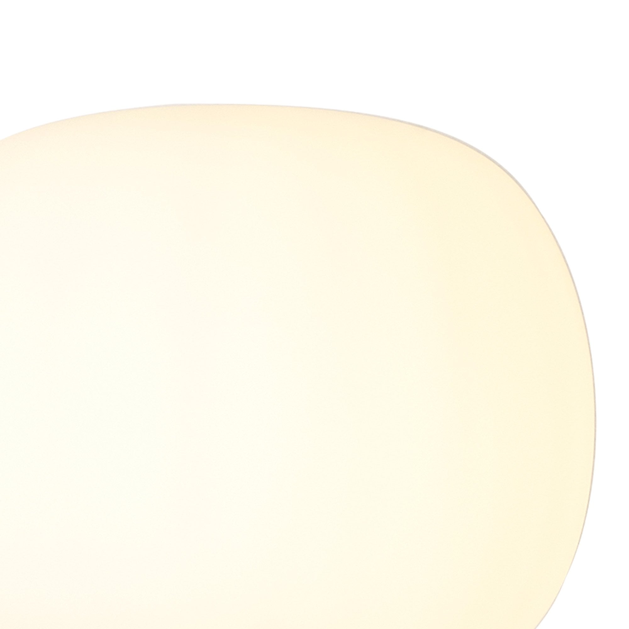 Fabula Littleton Medium Single Oval Ball Floor Lamp - Matt Black & Frosted White Glass