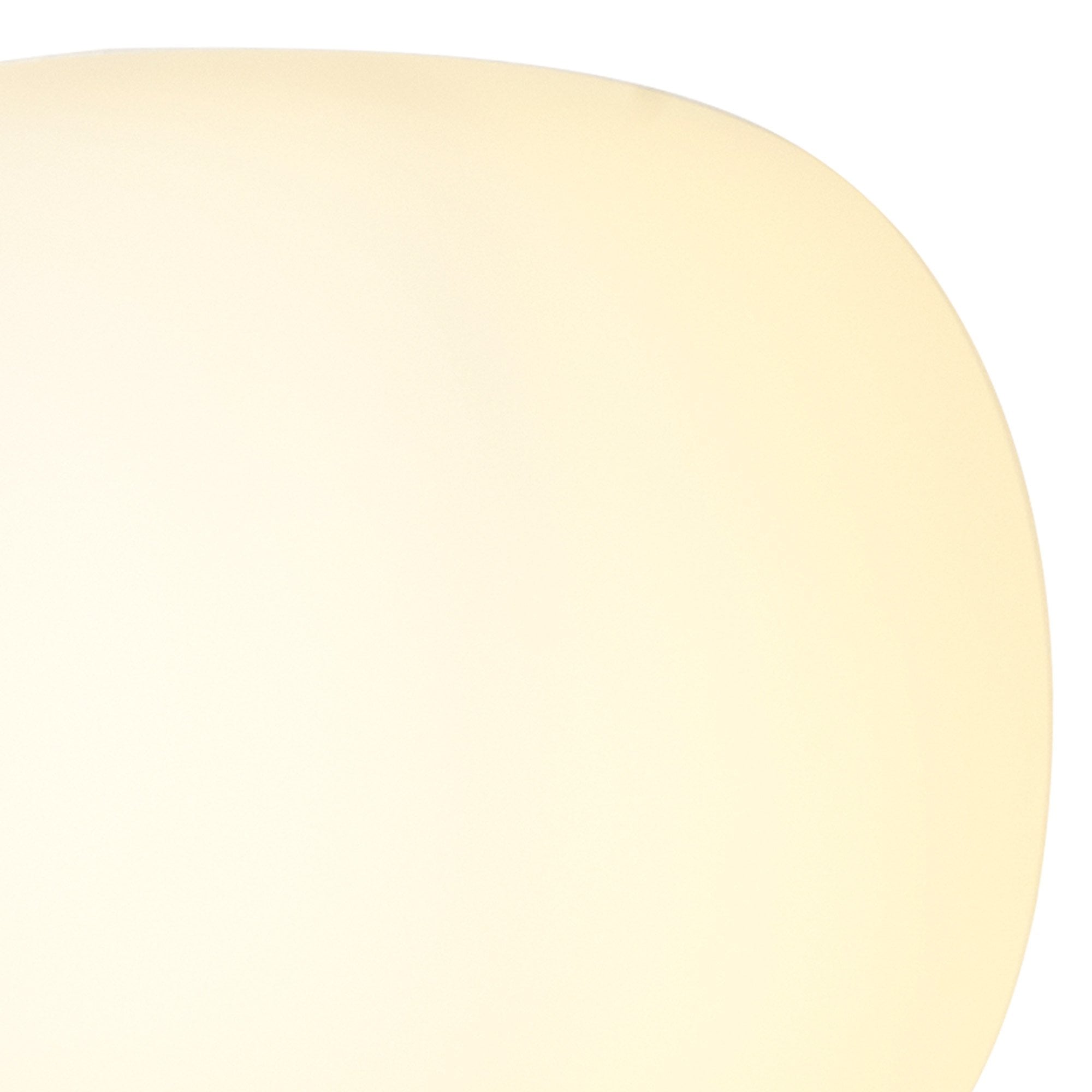 Fabula Littleton Medium Single Oval Ball Floor Lamp - Satin Gold & Frosted White Glass