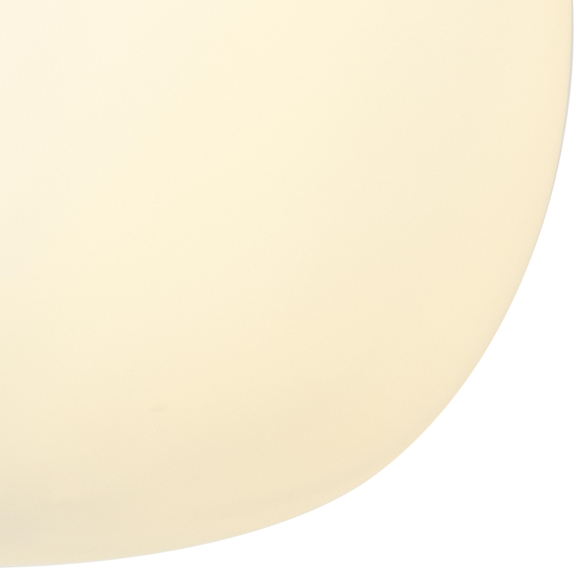Fabula Littleton Medium Single Oval Ball Flush Light - Satin Gold & Frosted White Glass