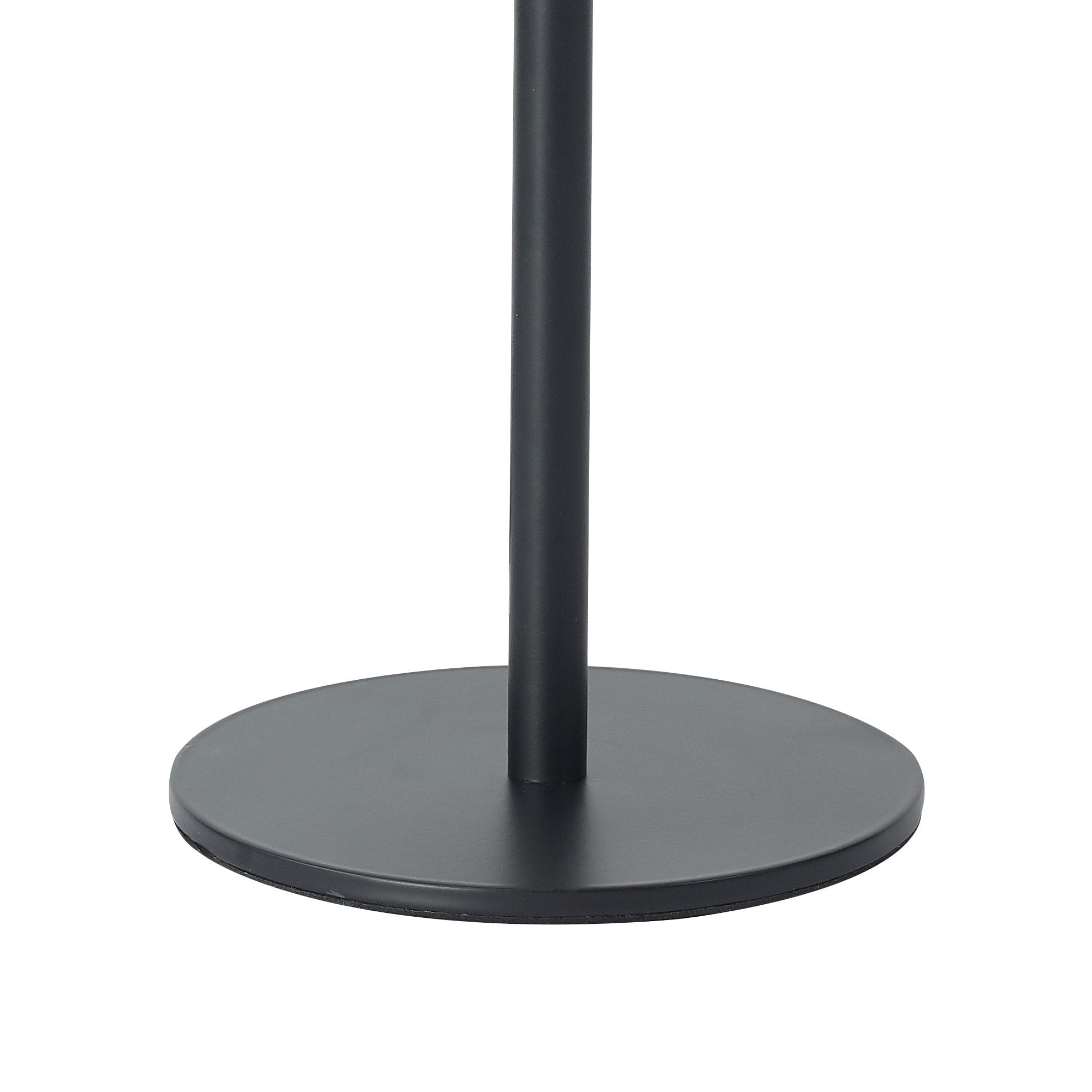 Fabula Littleton Small Single Oval Ball Tall Table Lamp - Matt Black & Frosted White Glass