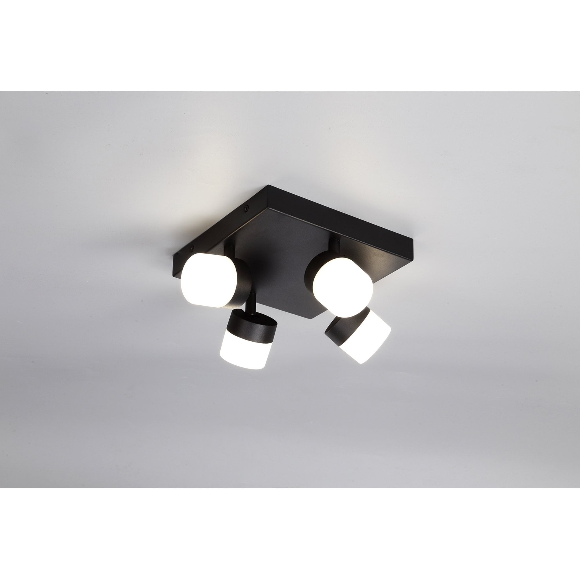 Fabula Lonsdale 4 Light Adjustable LED Flush Light - Sand Black - IP44
