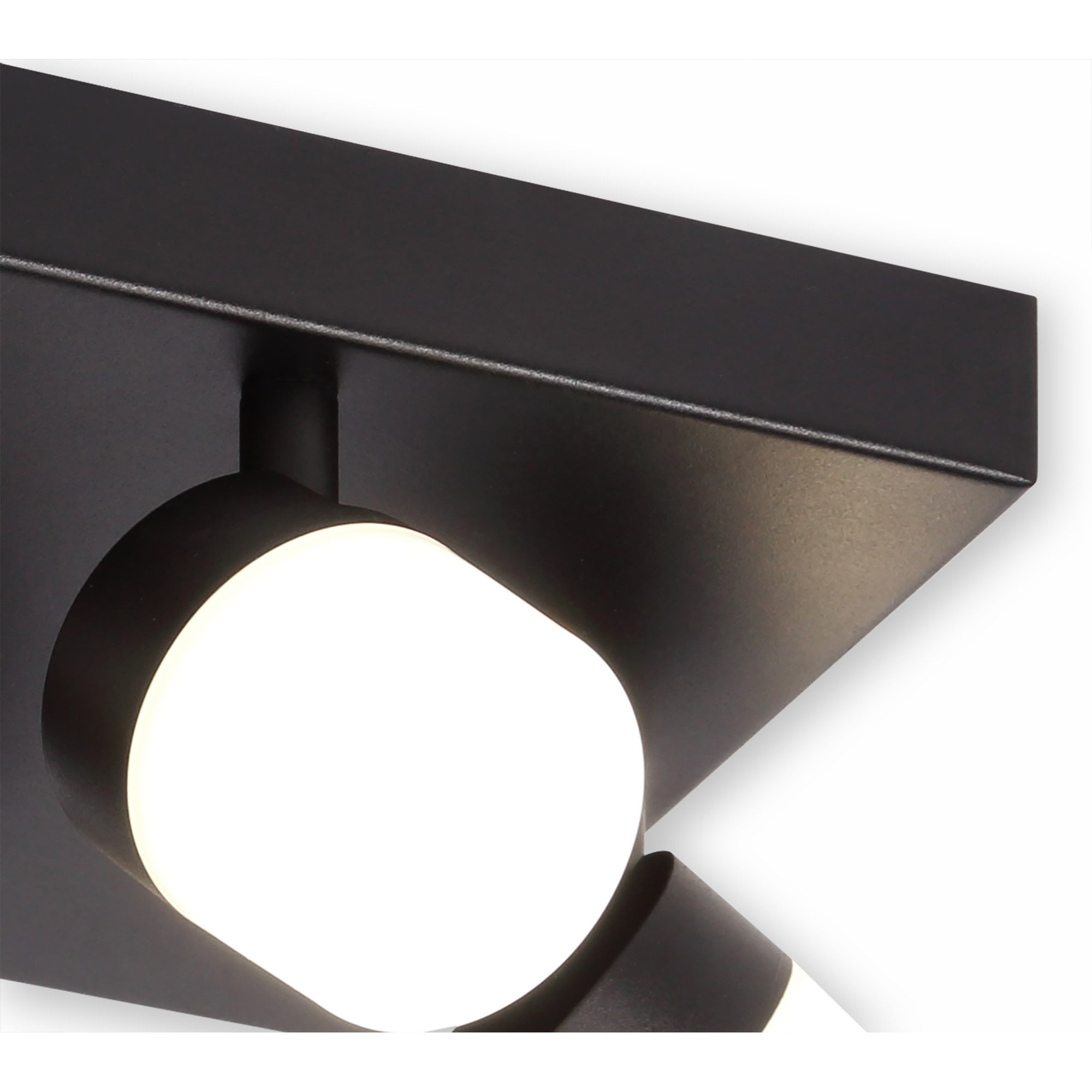 Fabula Lonsdale 4 Light Adjustable LED Flush Light - Sand Black - IP44