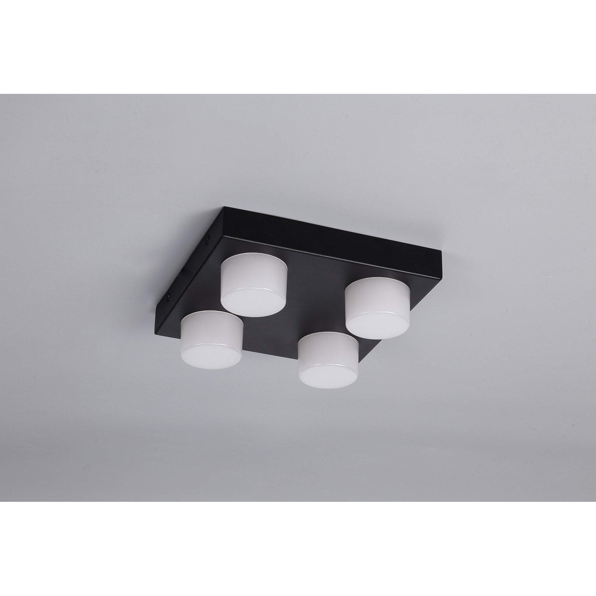 Fabula Lonsdale 4 Light Fixed LED Flush Light - Sand Black - IP44